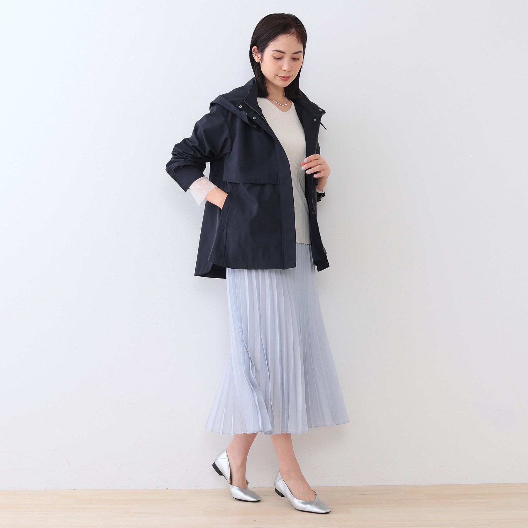 INDIVI「【撥水／UVケア】マルチWAYマウンテンパーカ」|ブルゾン・スタジャン|