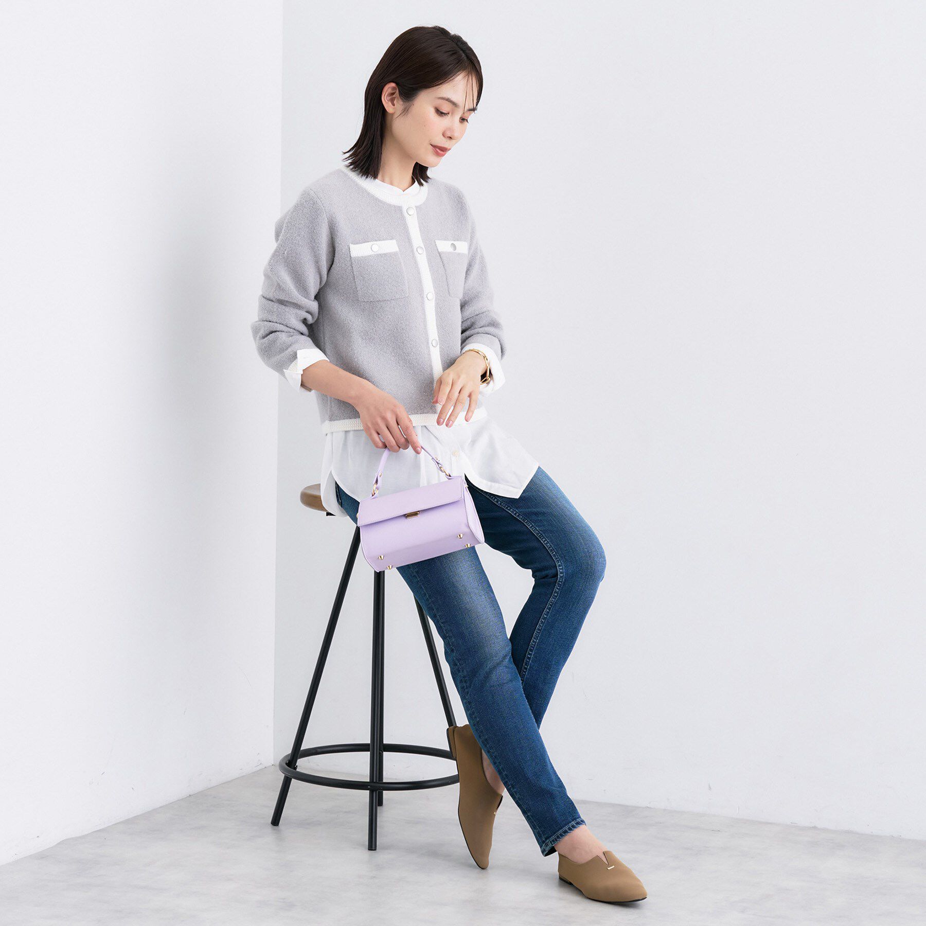 INDIVI「【通年活躍！褒められデニム】スキニー デニムパンツ」|デニム|