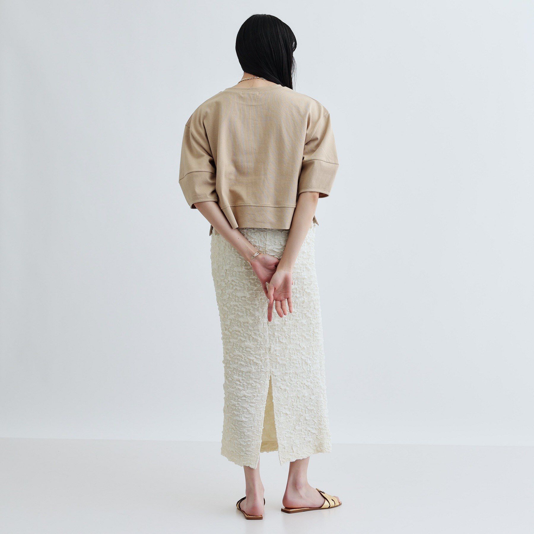 GALLEST「【再入荷】フォルムスリーブカットソー」|Tシャツ・カットソー|