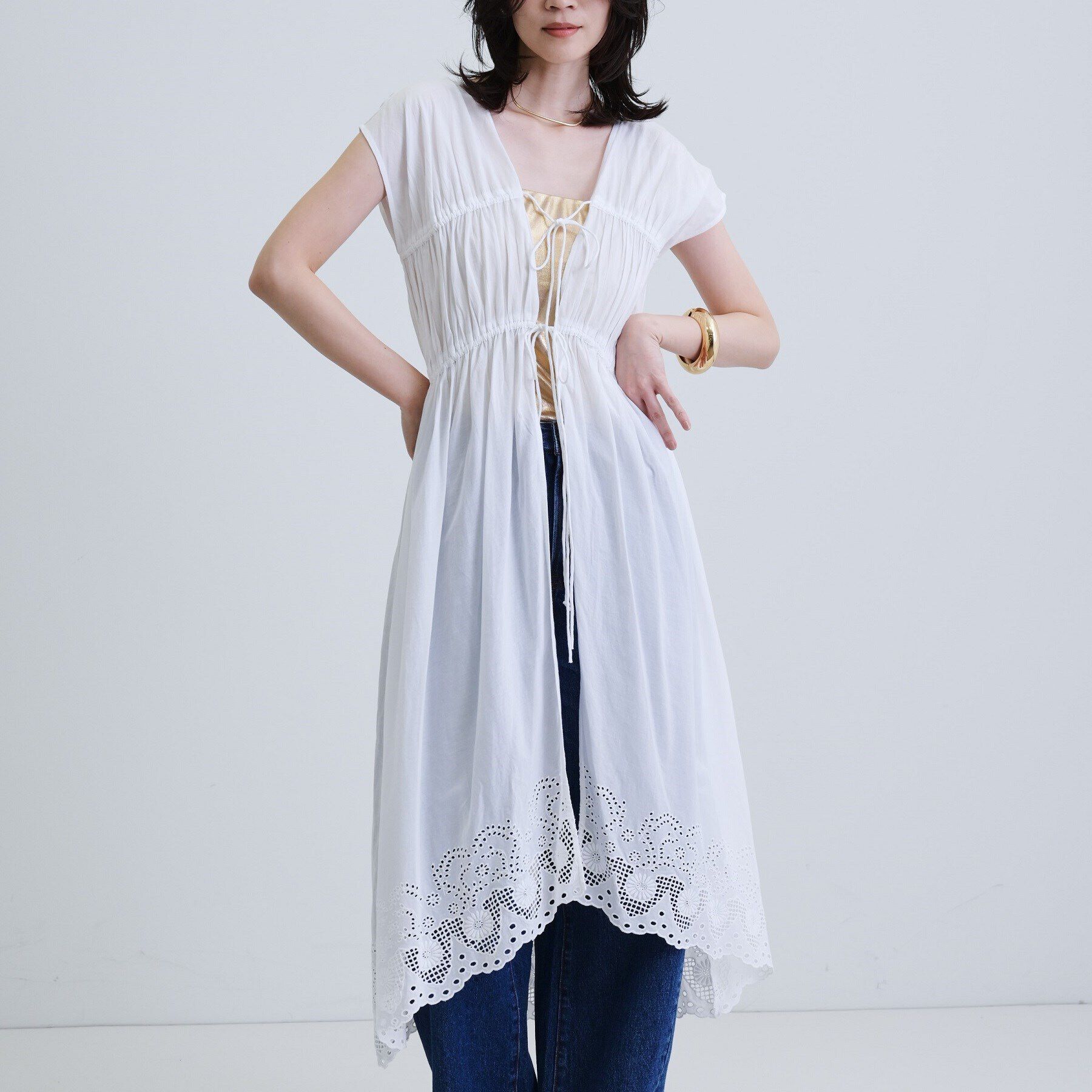 GALLEST「コットンレースワンピース」|ワンピース|