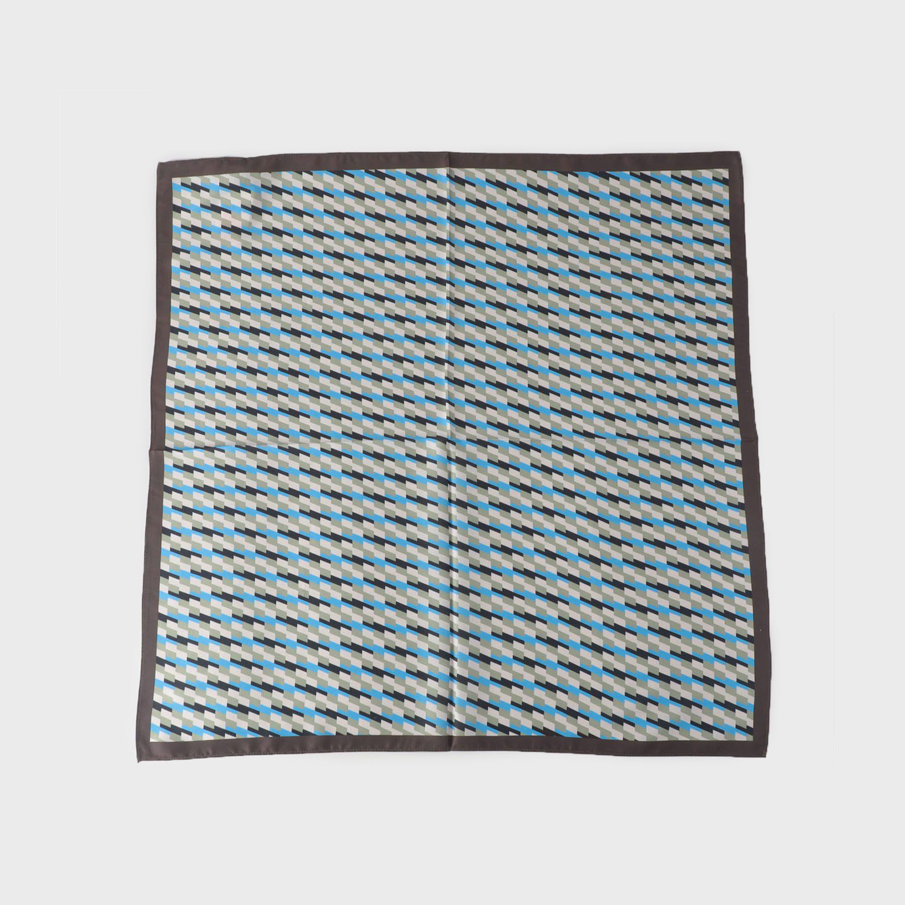 INDIVI「【70㎝四方】キカ柄スカーフ」|バンダナ・スカーフ|ブラック(119)