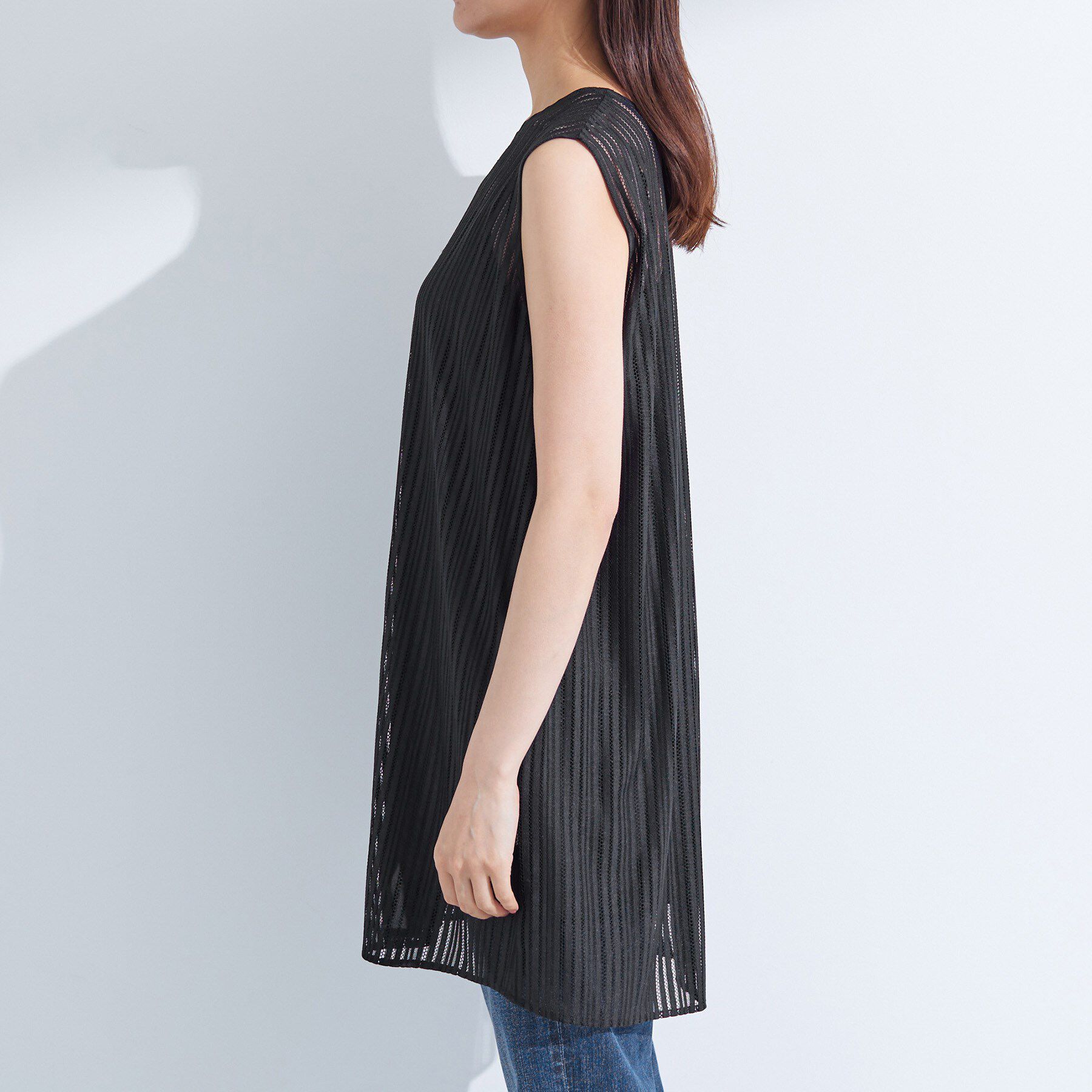 INDIVI「【洗える／セットアップ可能】ラッセルチュニック」|チュニック|