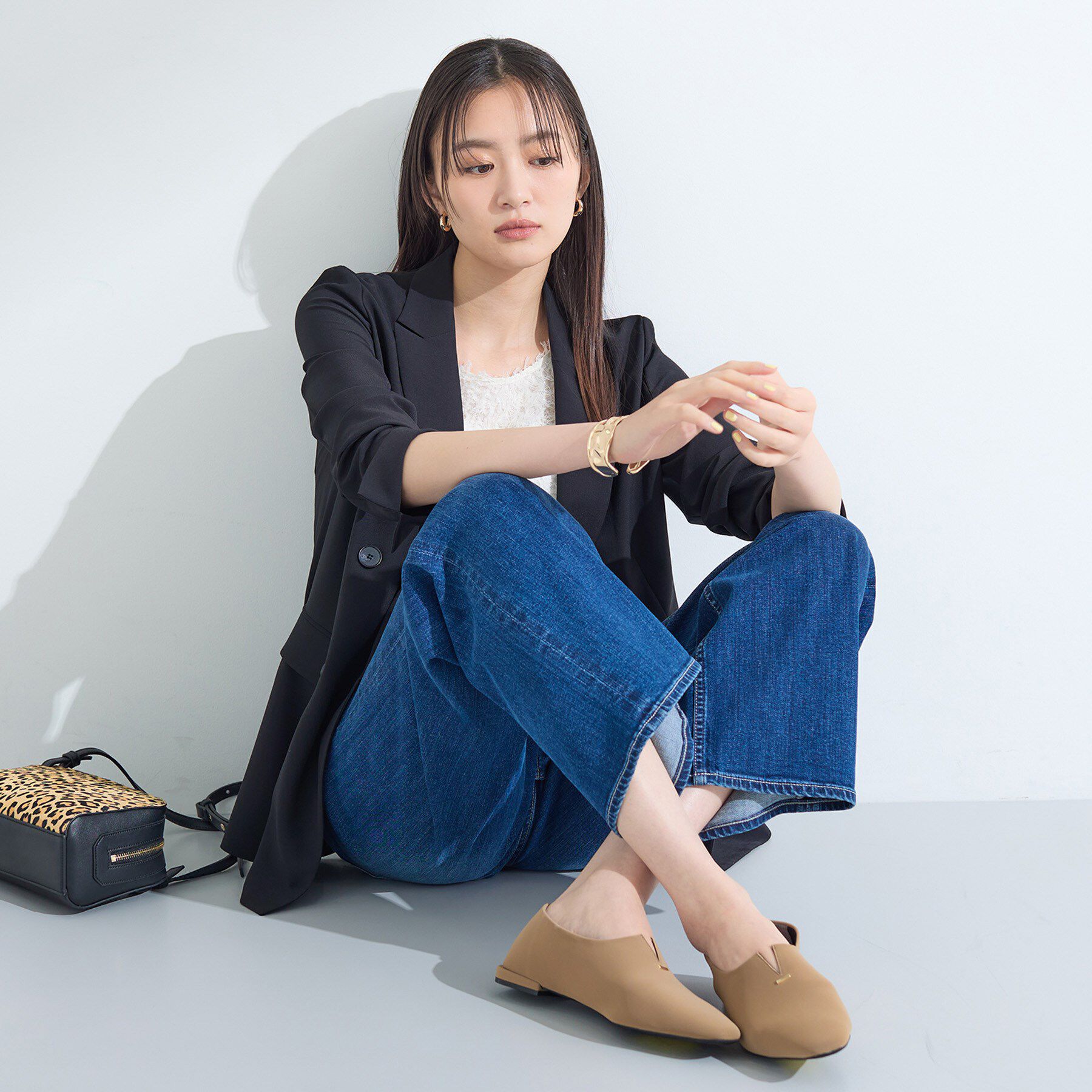 INDIVI「【軽く羽織れる！】ダブルジャケット」|テーラードジャケット|