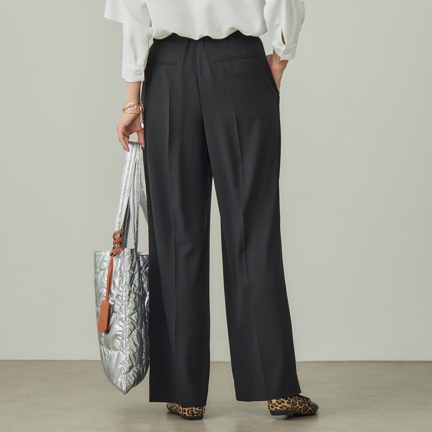 INDIVI「【着心地抜群！】タックワイドパンツ」|その他|