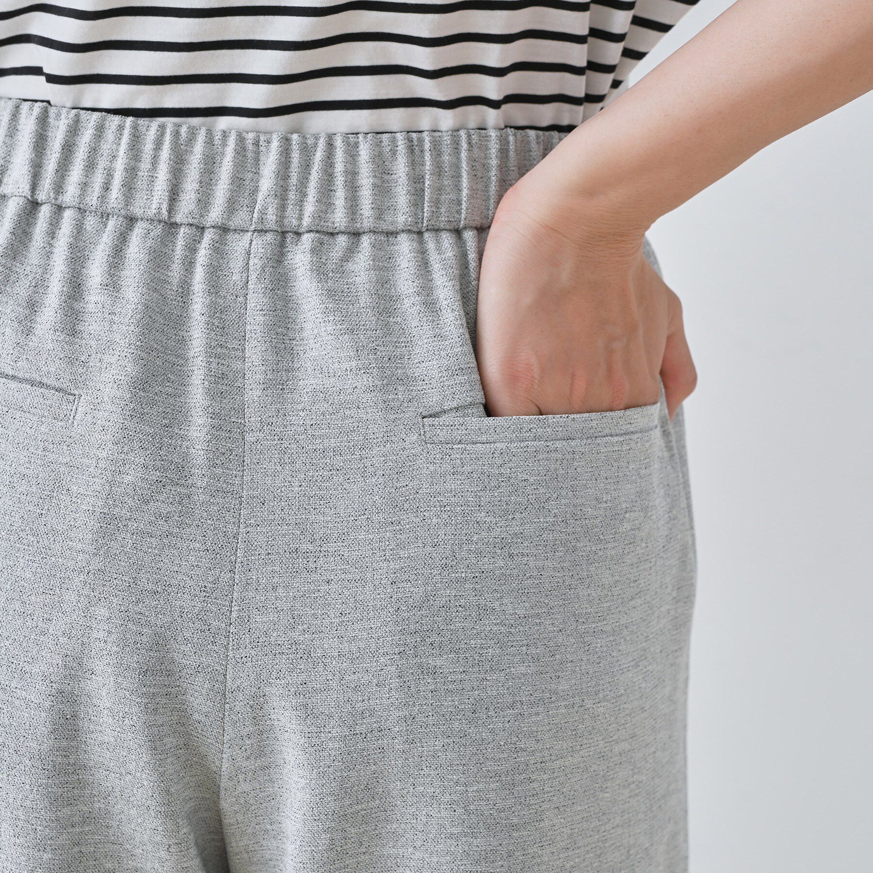 INDIVI「【通勤スーツ】ドライタッチワイドパンツ」|スーツ|