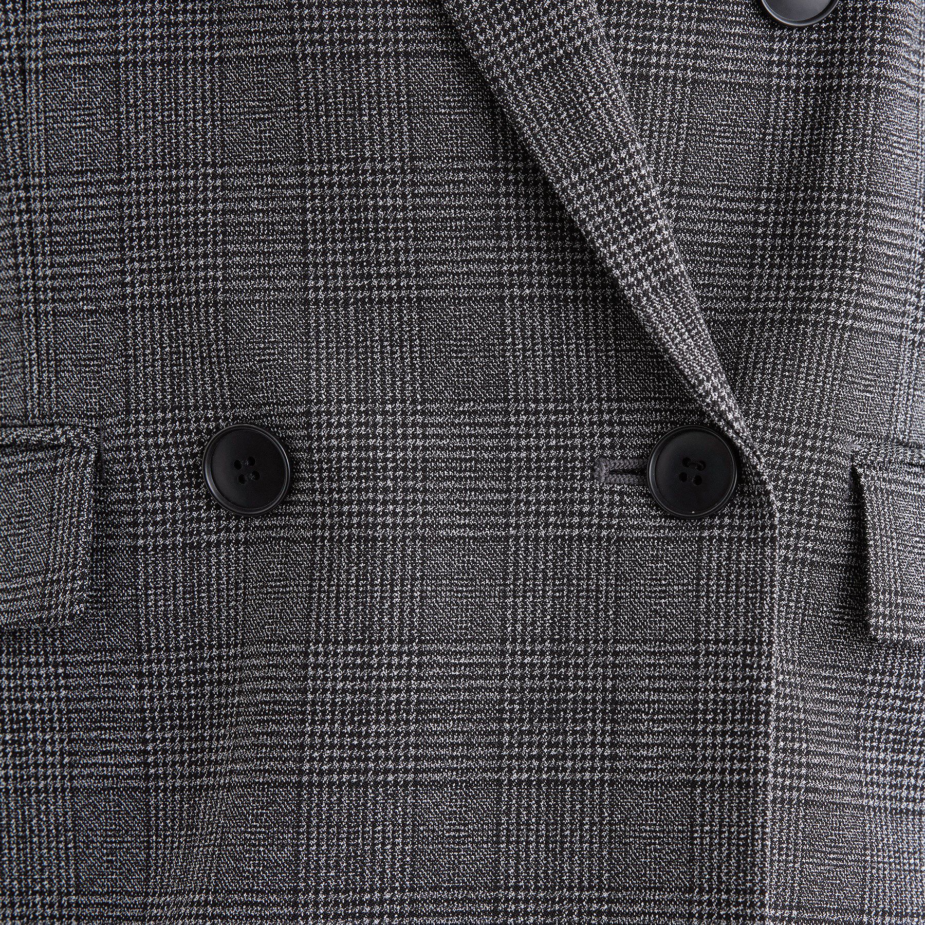 INDIVI「【洗える／オンオフ】チェック柄ダブルジャケット」|テーラードジャケット|