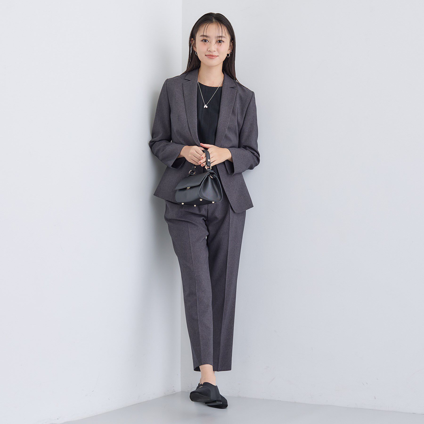 INDIVI「【オフィス／きれいめ】2WAYレース切り替えブラウス」|シャツ・ブラウス|