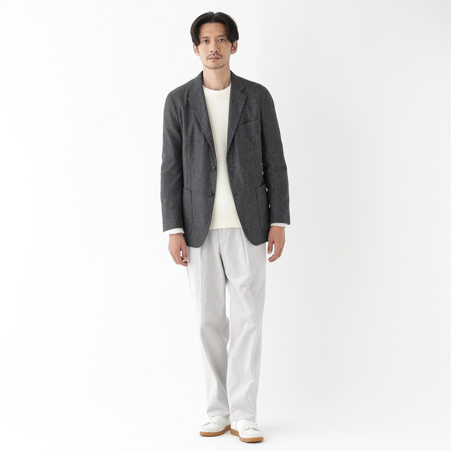 TAKEO KIKUCHI「【THE FLAGSHIP】ウール混 フラノジャケット」|テーラードジャケット|