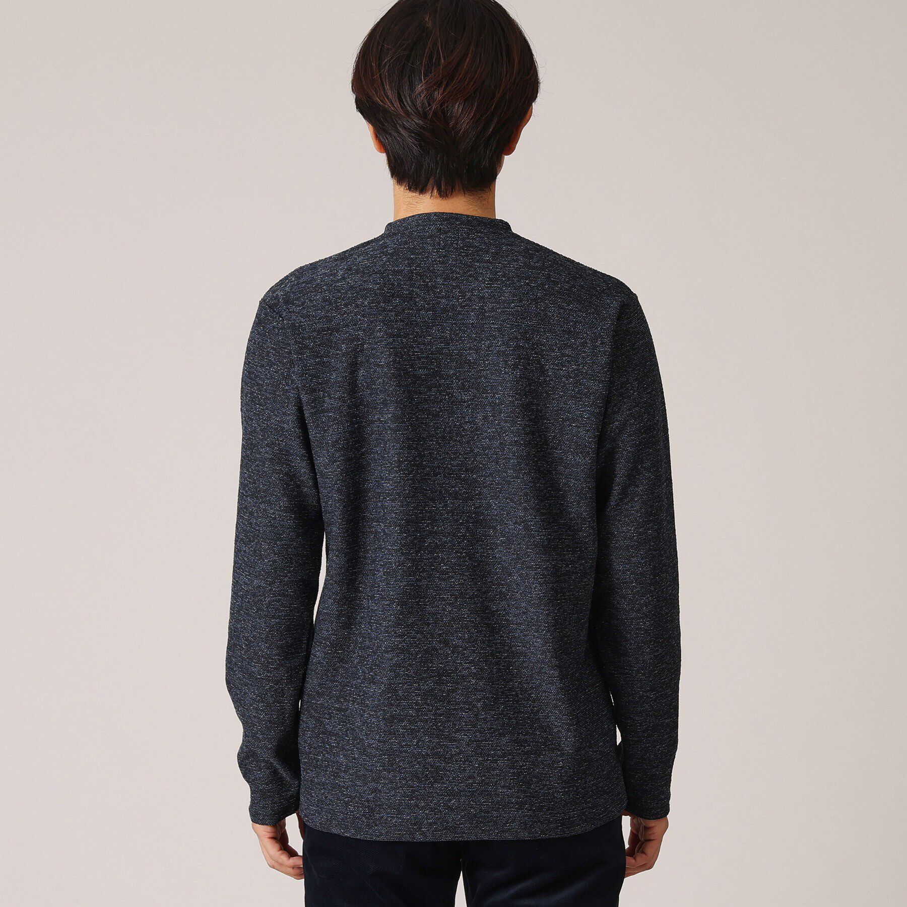 TAKEO KIKUCHI「【尾州織】ウールブレンド パイルカットソー」|Tシャツ・カットソー|