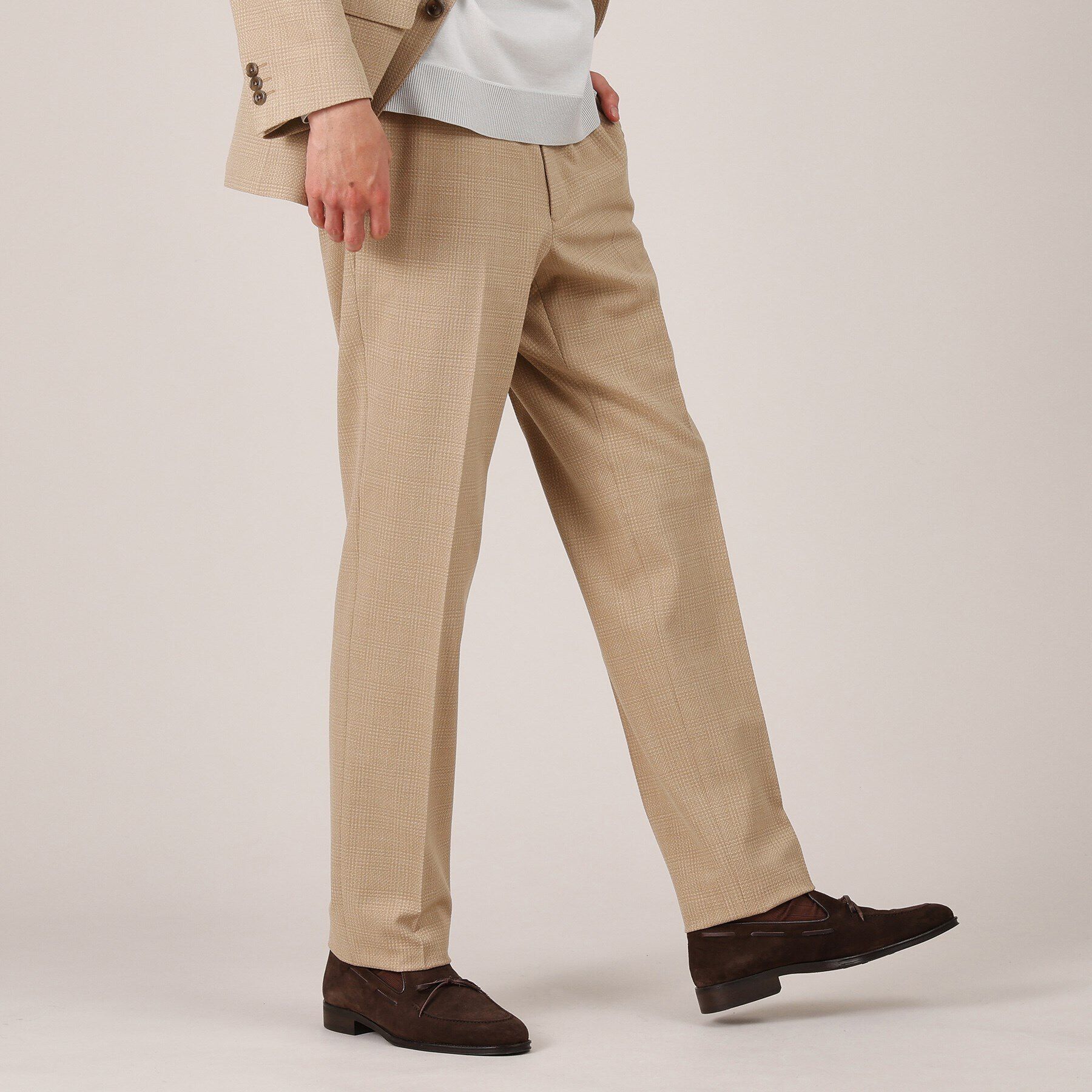 TAKEO KIKUCHI「【セットアップ対応】トリッチ(R)グレンチェック パンツ」|その他|ベージュ(252)