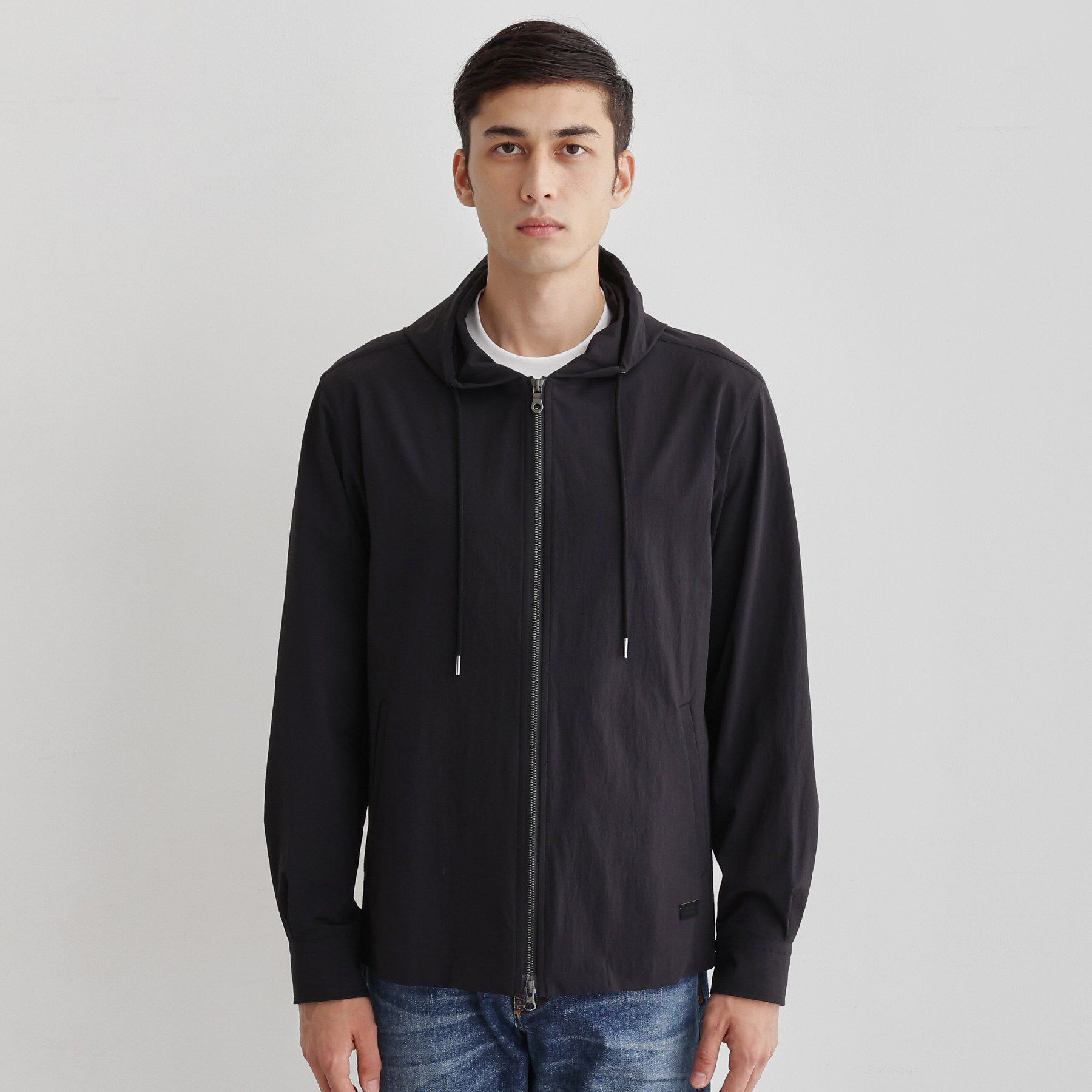 TAKEO KIKUCHI「【3D ナイロン ストレッチ】ジップアップ フードブルゾン」|ブルゾン・スタジャン|