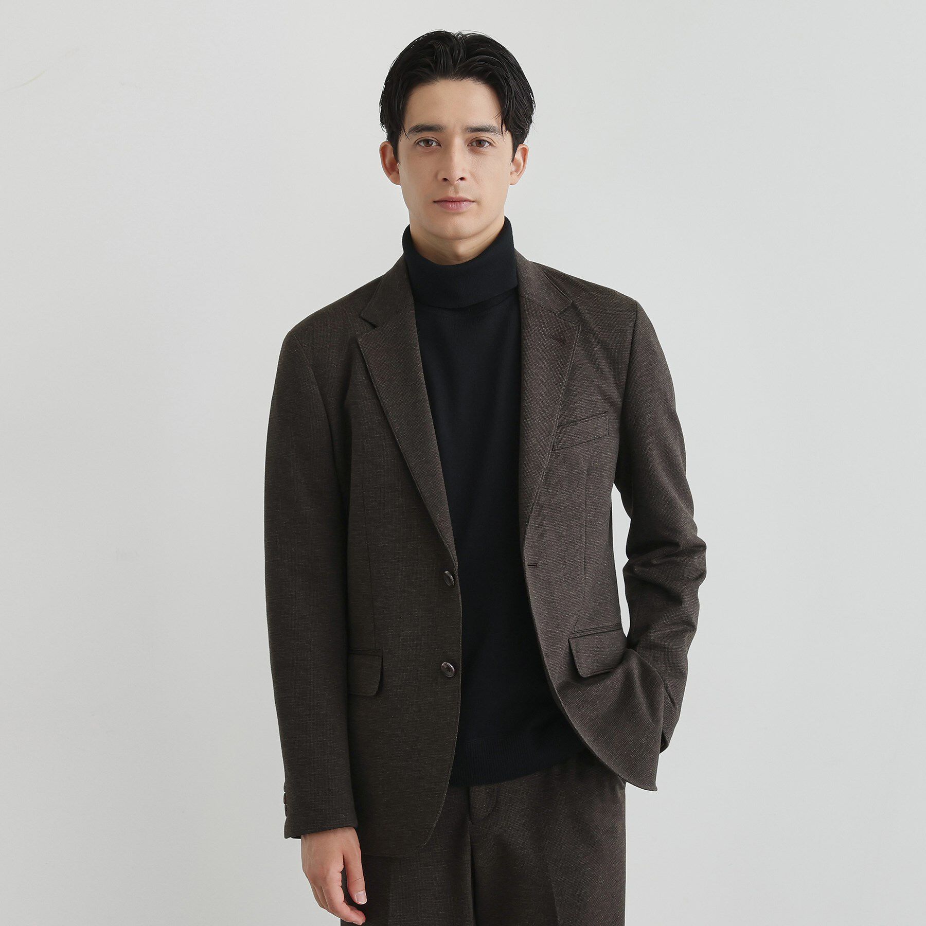 TAKEO KIKUCHI「【None Of Stress】アクティブジャージ 千鳥 ジャケット」|テーラードジャケット|