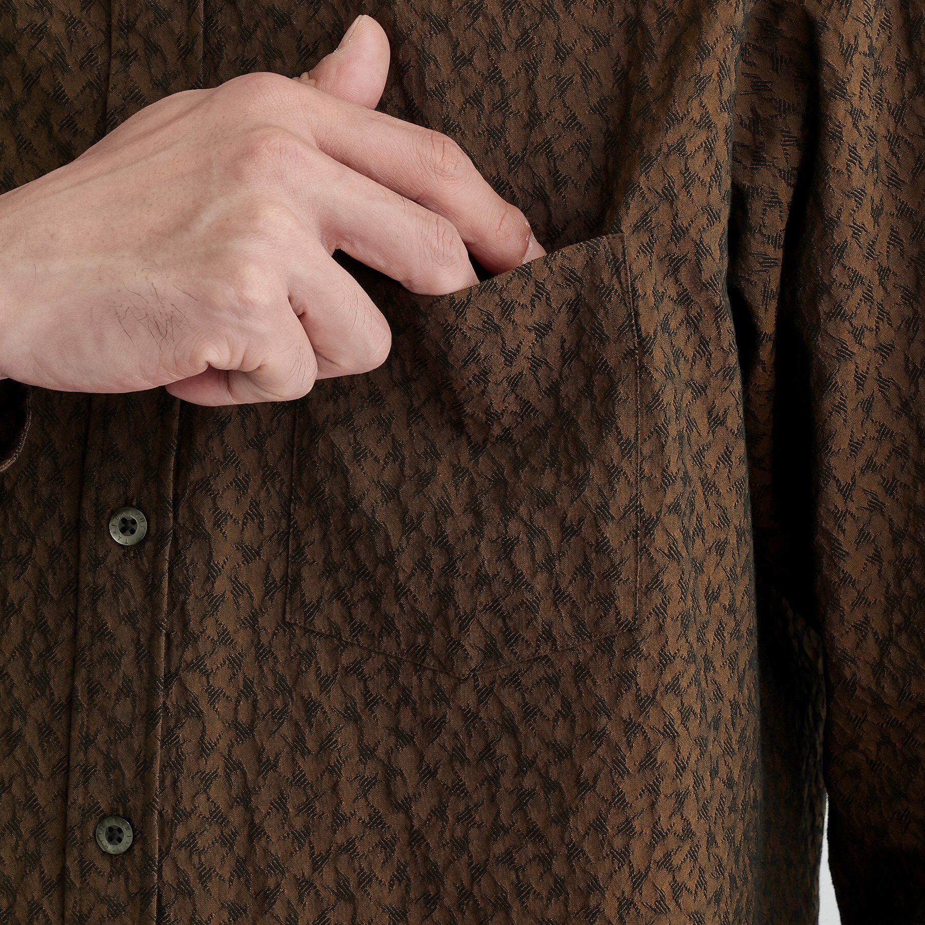 TAKEO KIKUCHI「【Made in JAPAN】播州織 ドビー千鳥シャツ」|シャツ・ブラウス|