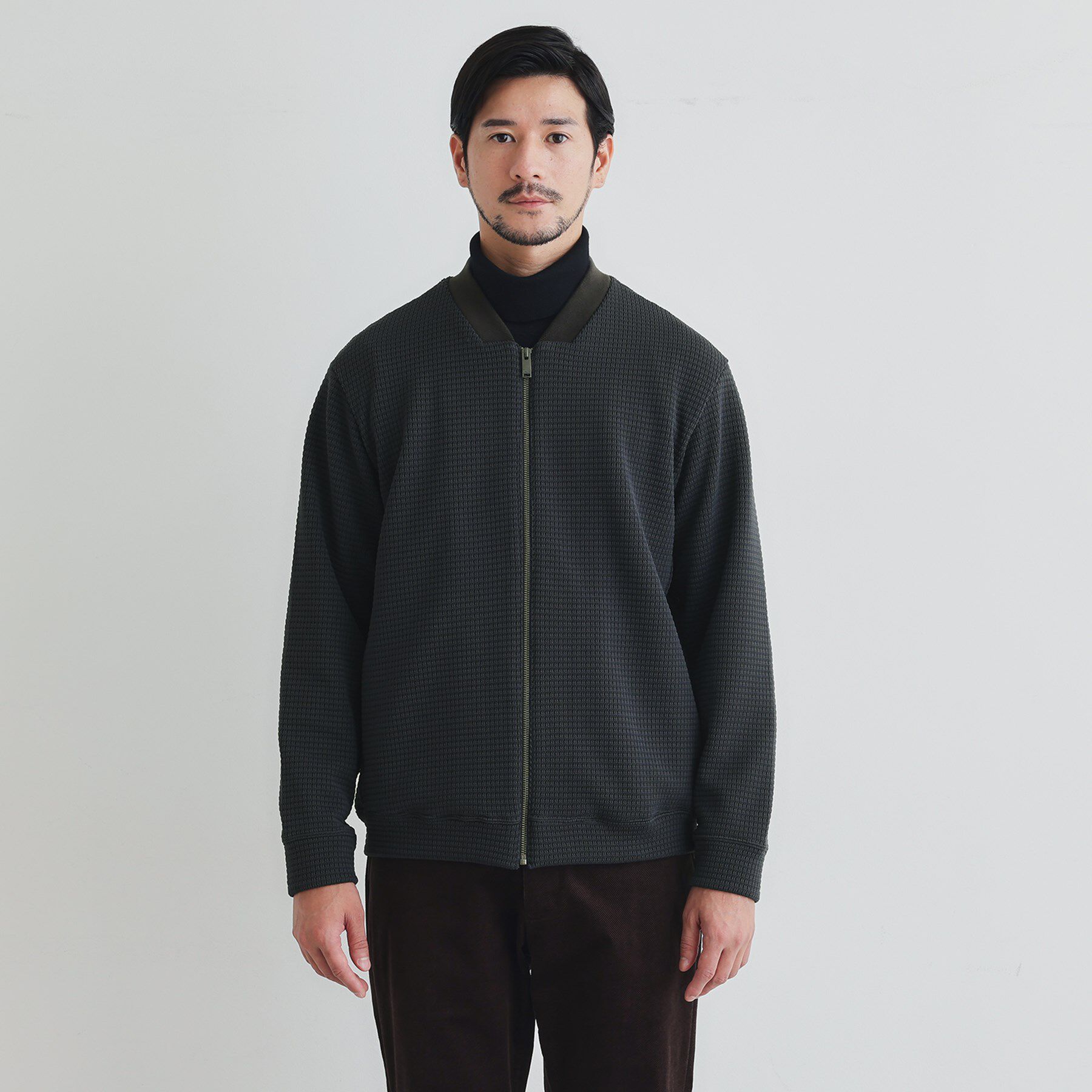 TAKEO KIKUCHI「ニットライクジャージ ブルゾン」|ブルゾン・スタジャン|