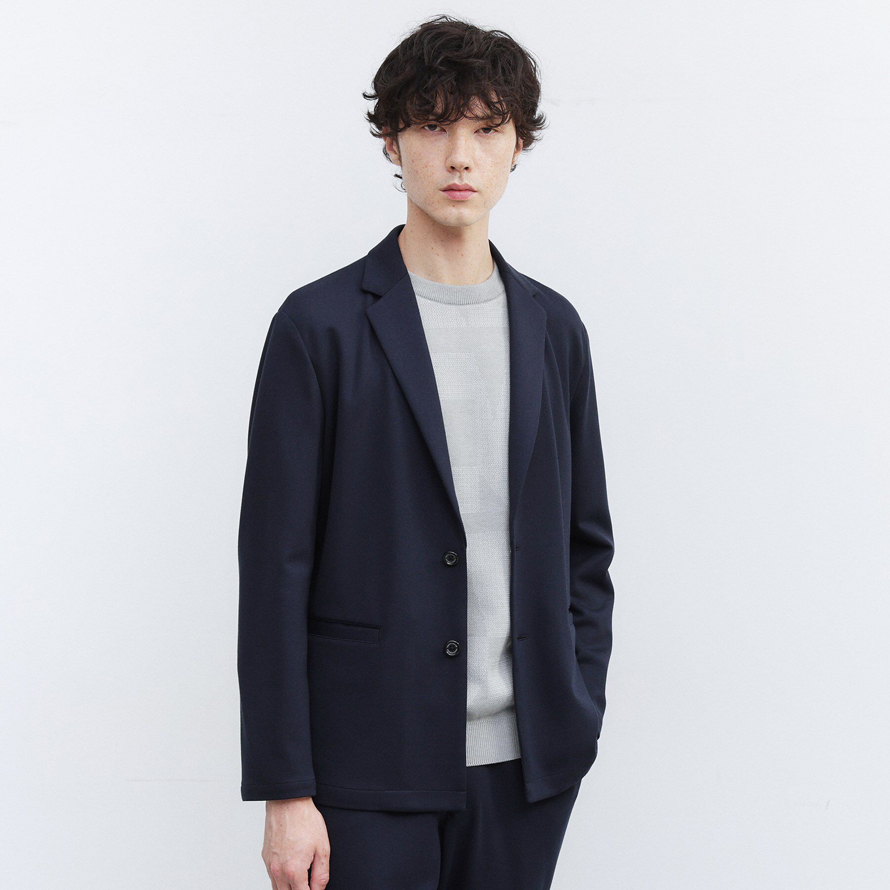 TAKEO KIKUCHI「【JUST ONE LAYER】ダウンファブリック テーラード ジャケット」|テーラードジャケット|