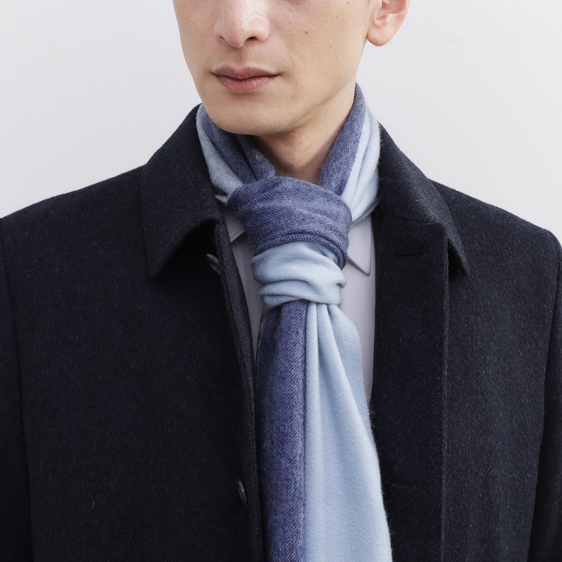 TAKEO KIKUCHI「【洗えるカシミヤ】ピュアカシミヤ 4面パネルマフラー」|ストール|