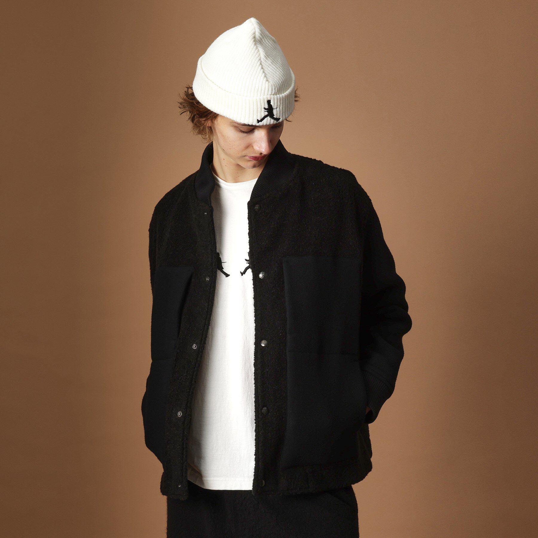 40CARATS&525「2重織りモッサボアパイル コンビブルゾン」|ブルゾン・スタジャン|