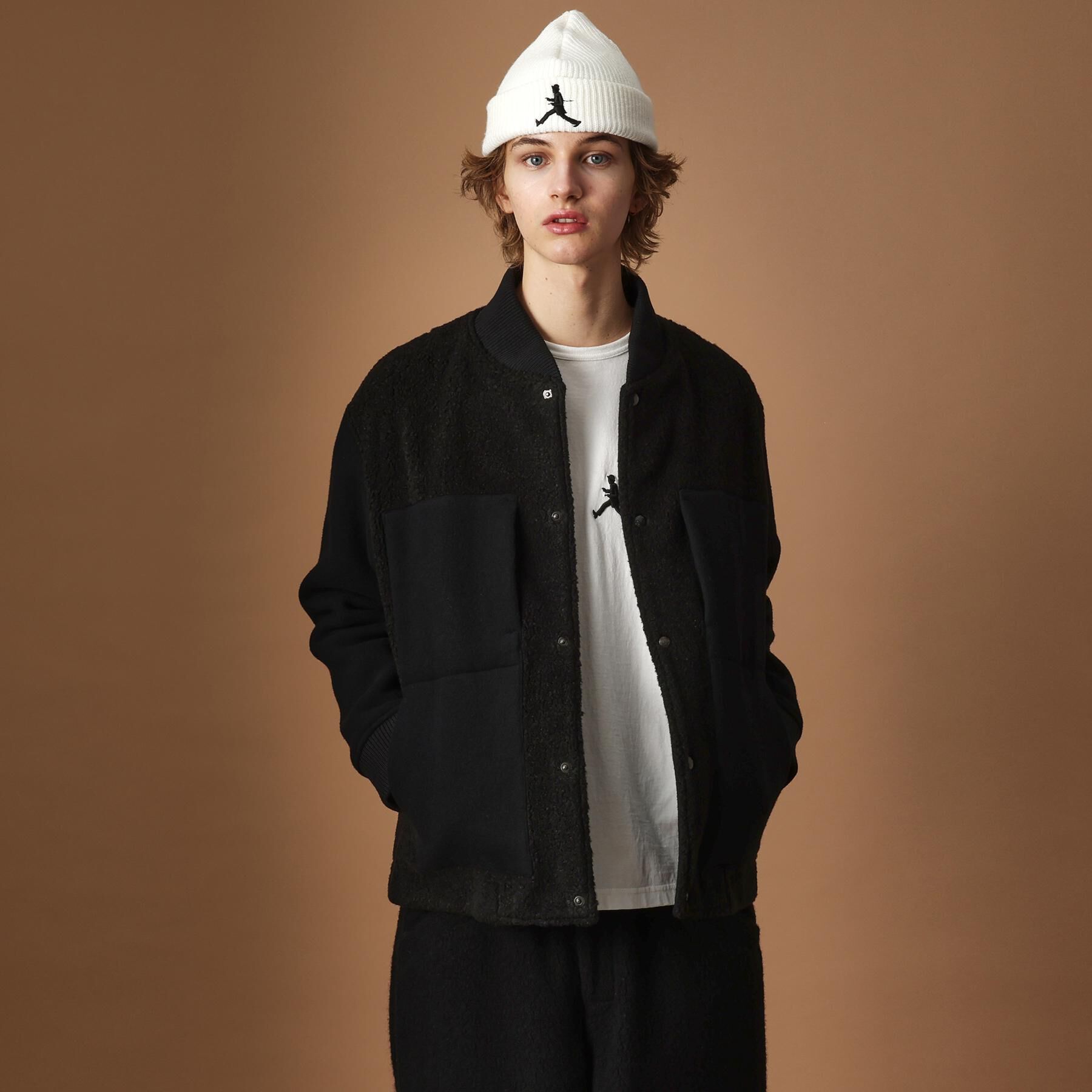 40CARATS&525「2重織りモッサボアパイル コンビブルゾン」|ブルゾン・スタジャン|