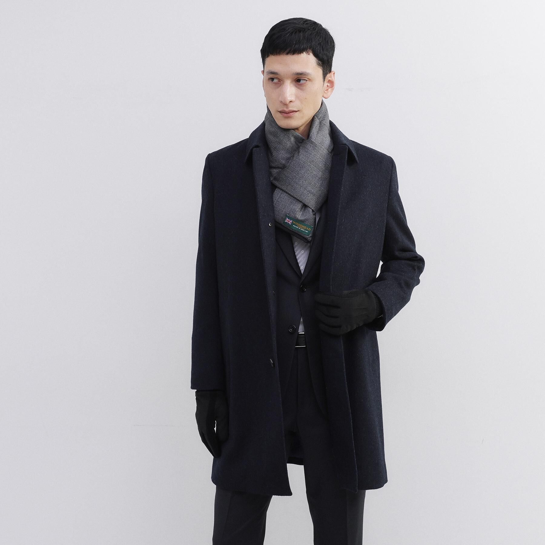 TAKEO KIKUCHI「スエード調ニットコンビ ウォッシャブルグローブ」|手袋|