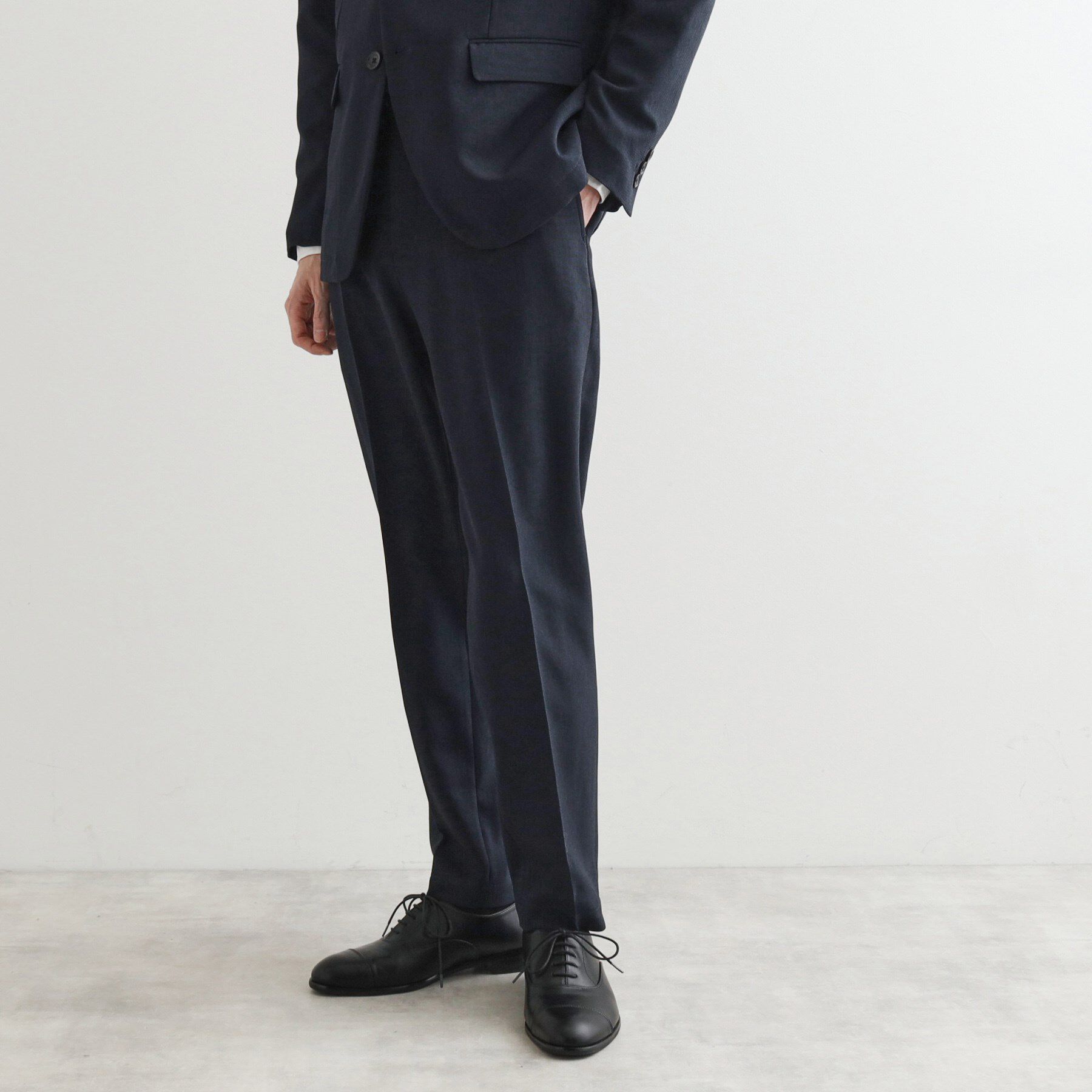 tk.TAKEO KIKUCHI「【洗える】ピンヘッドストレッチセットアップ／上下2点セット／速乾／WEB限定／ビジカジ対応」|スーツ|