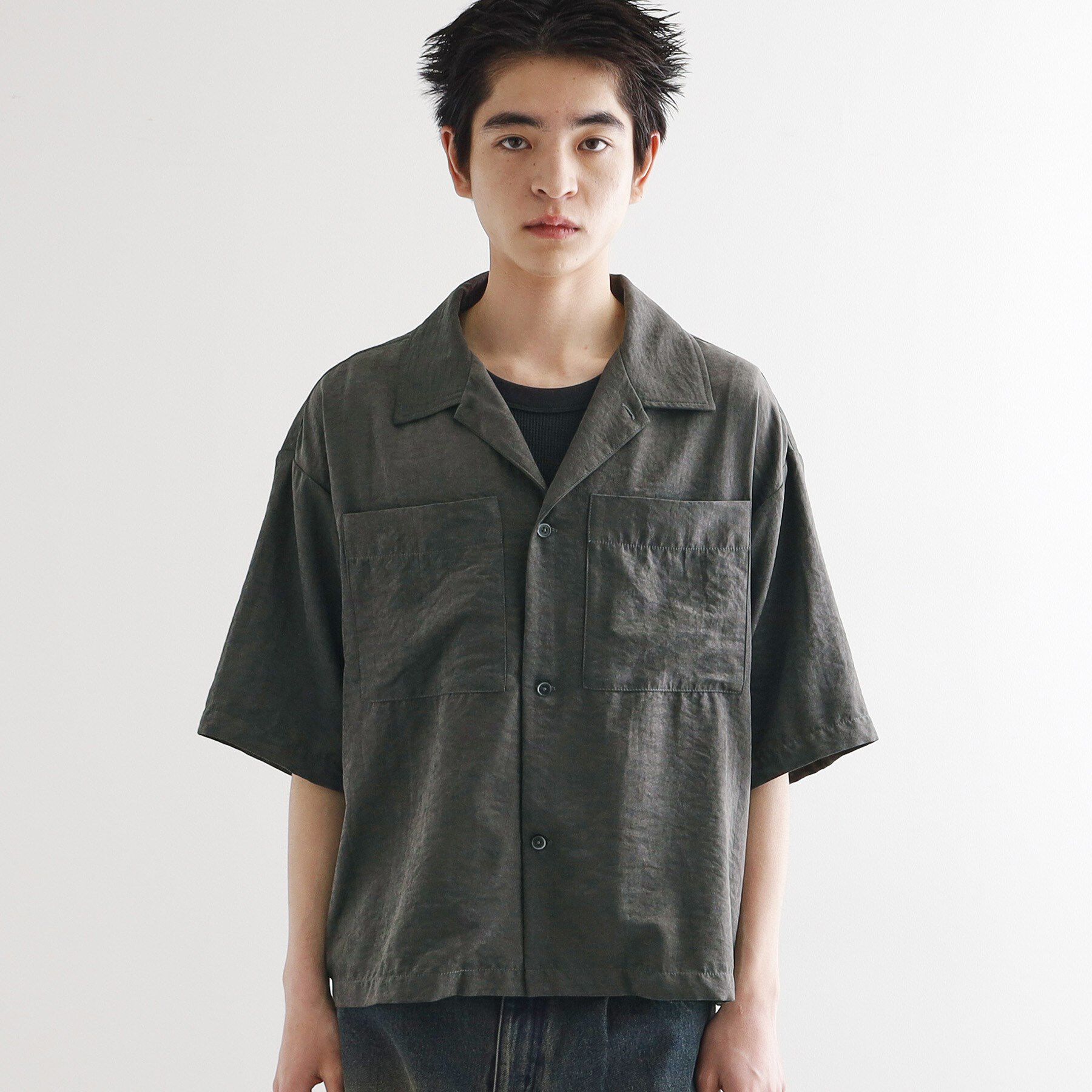 tk.TAKEO KIKUCHI「ヴィンテージライククロップドシャツ」|シャツ・ブラウス|