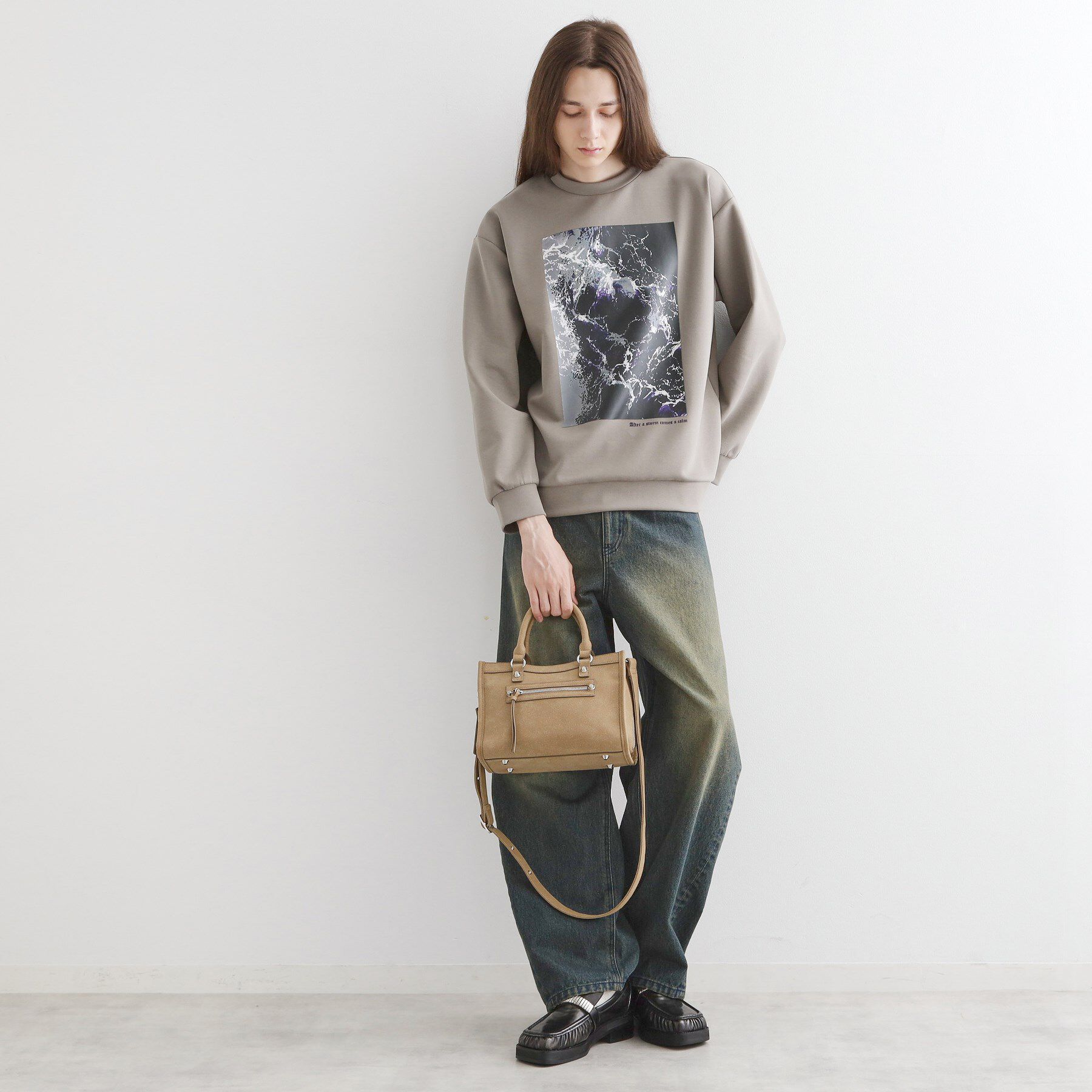 tk.TAKEO KIKUCHI「【FANCYシリーズ】スタッズスクエアボストンバッグ」|ショルダー・メッセンジャー|