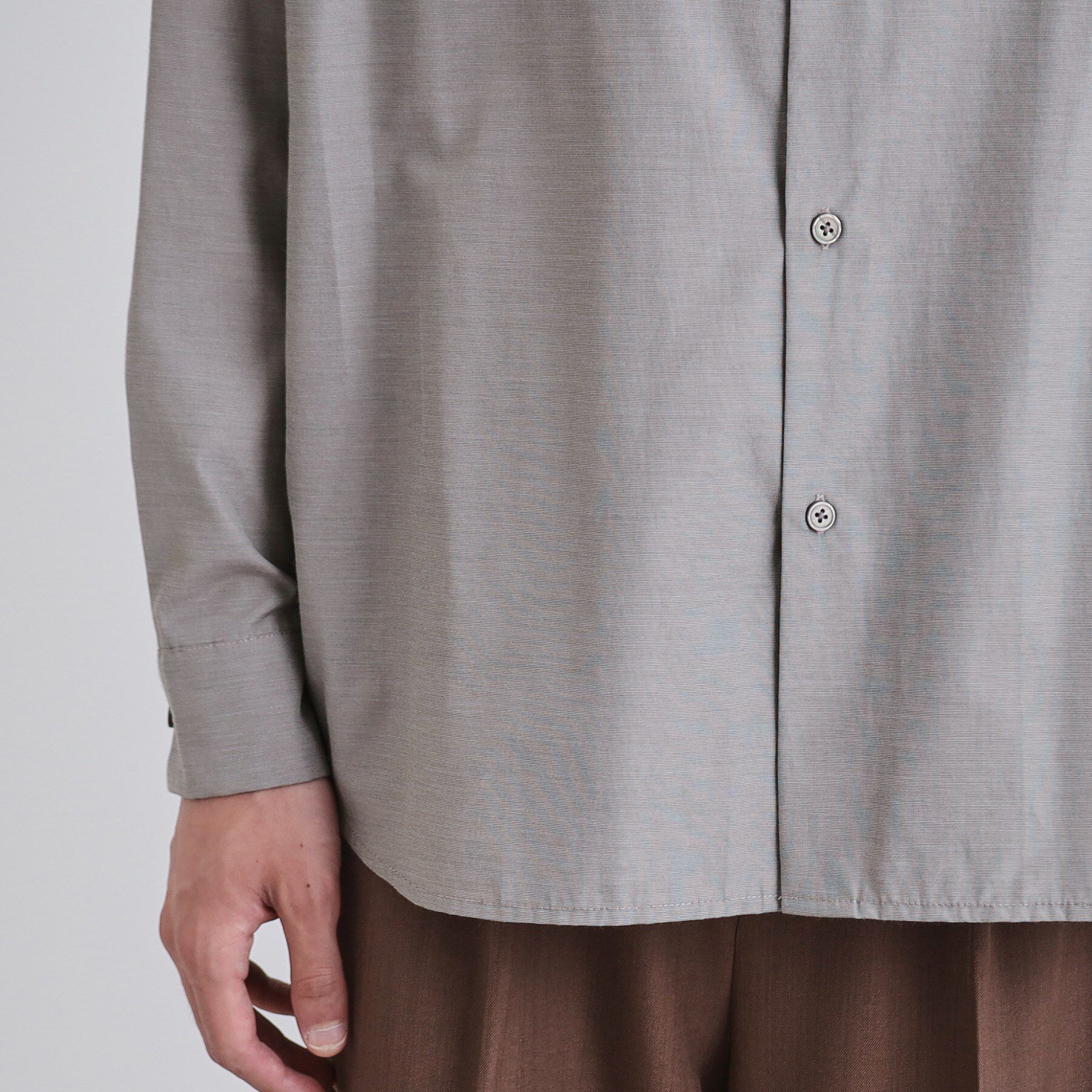 tk.TAKEO KIKUCHI「【ネクタイ付き】グランパシャツ」|シャツ・ブラウス|