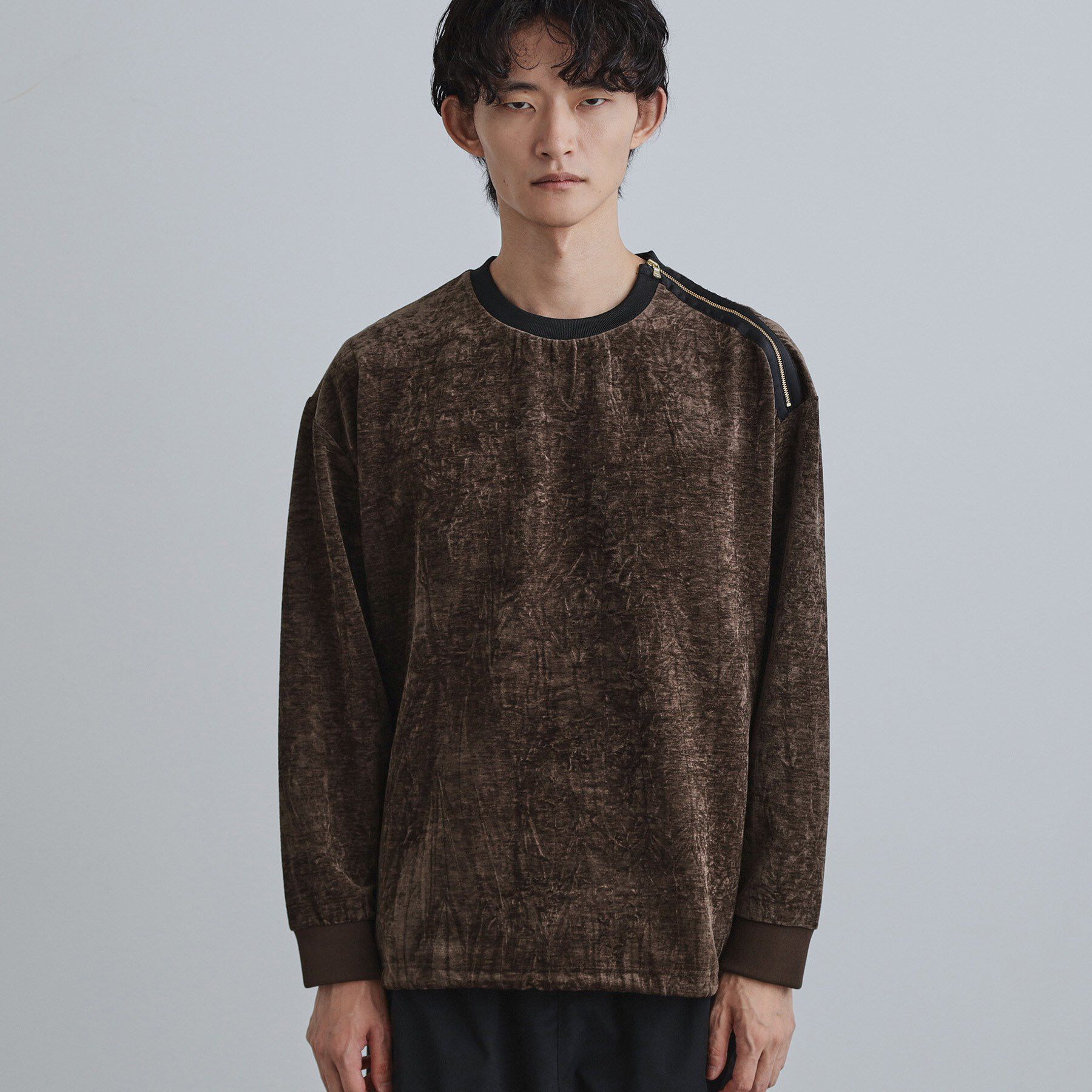 tk.TAKEO KIKUCHI「クラッシュベロアカットソー」|Tシャツ・カットソー|