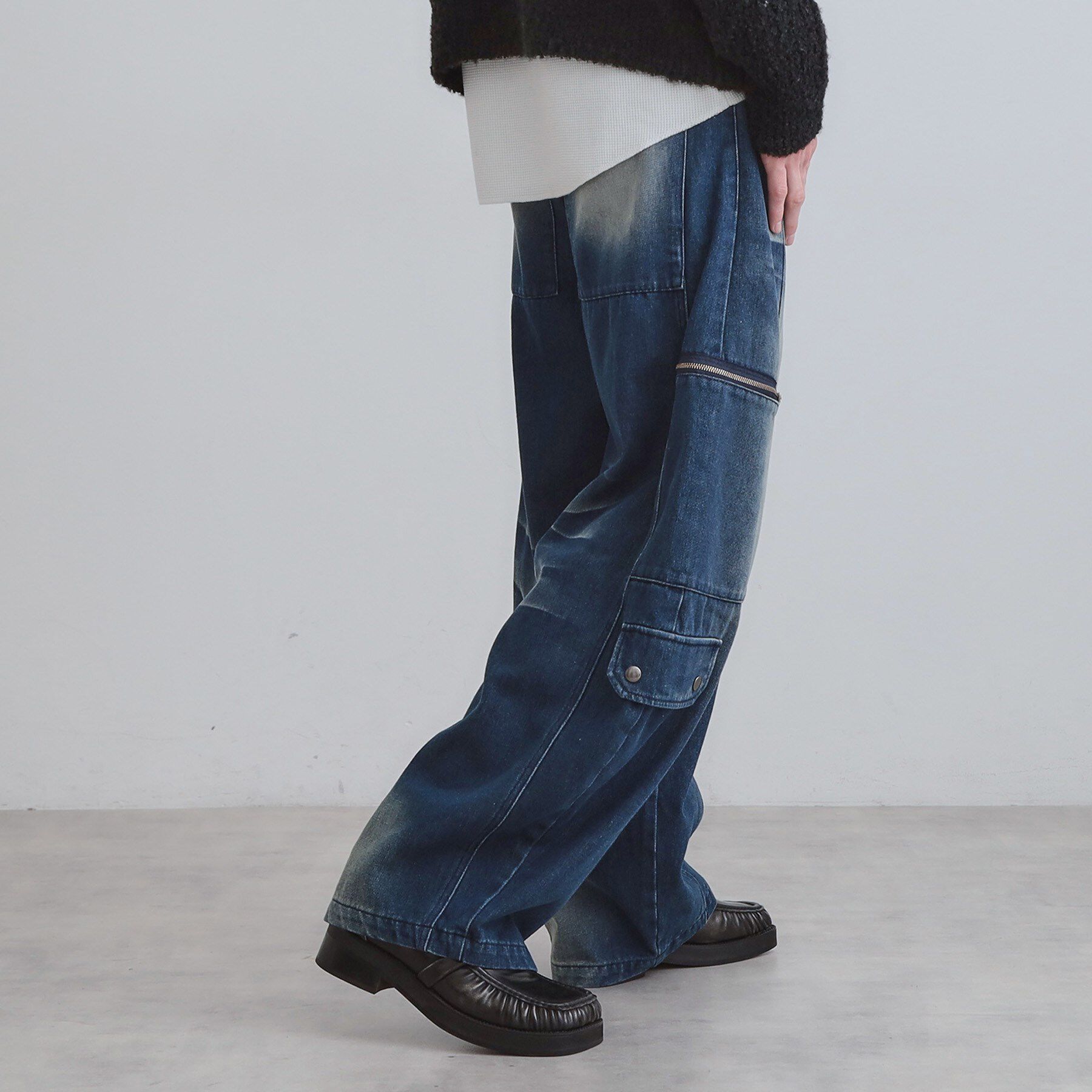 tk.TAKEO KIKUCHI「ヴィンテージライクデニムカーゴパンツ」|その他|