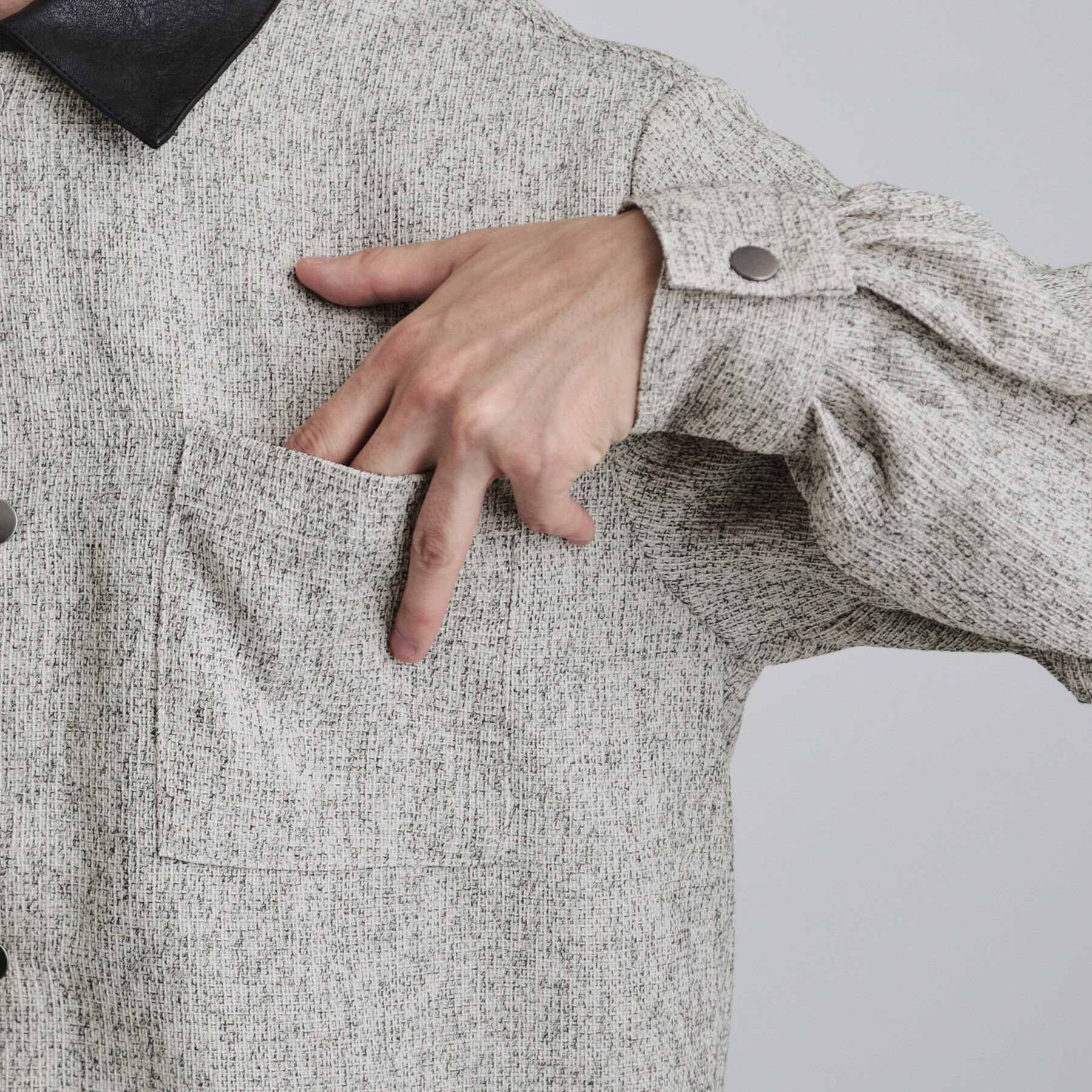 tk.TAKEO KIKUCHI「衿配色ツイードシャツ」|シャツ・ブラウス|