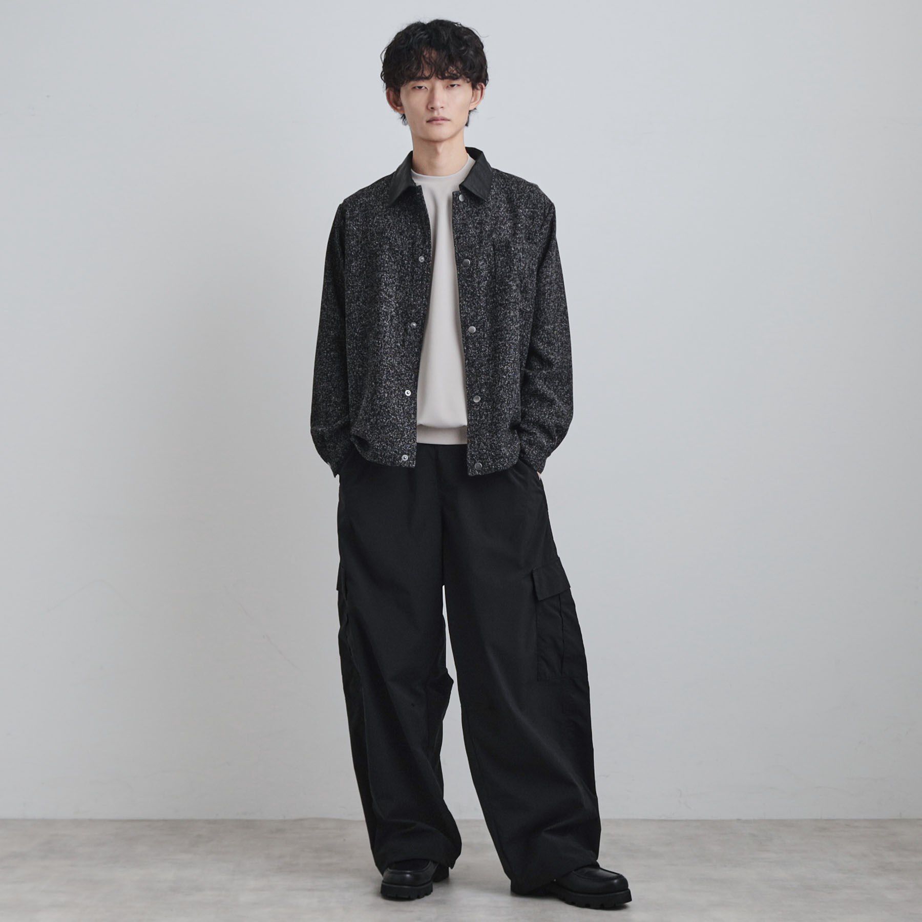 tk.TAKEO KIKUCHI「衿配色ツイードシャツ」|シャツ・ブラウス|