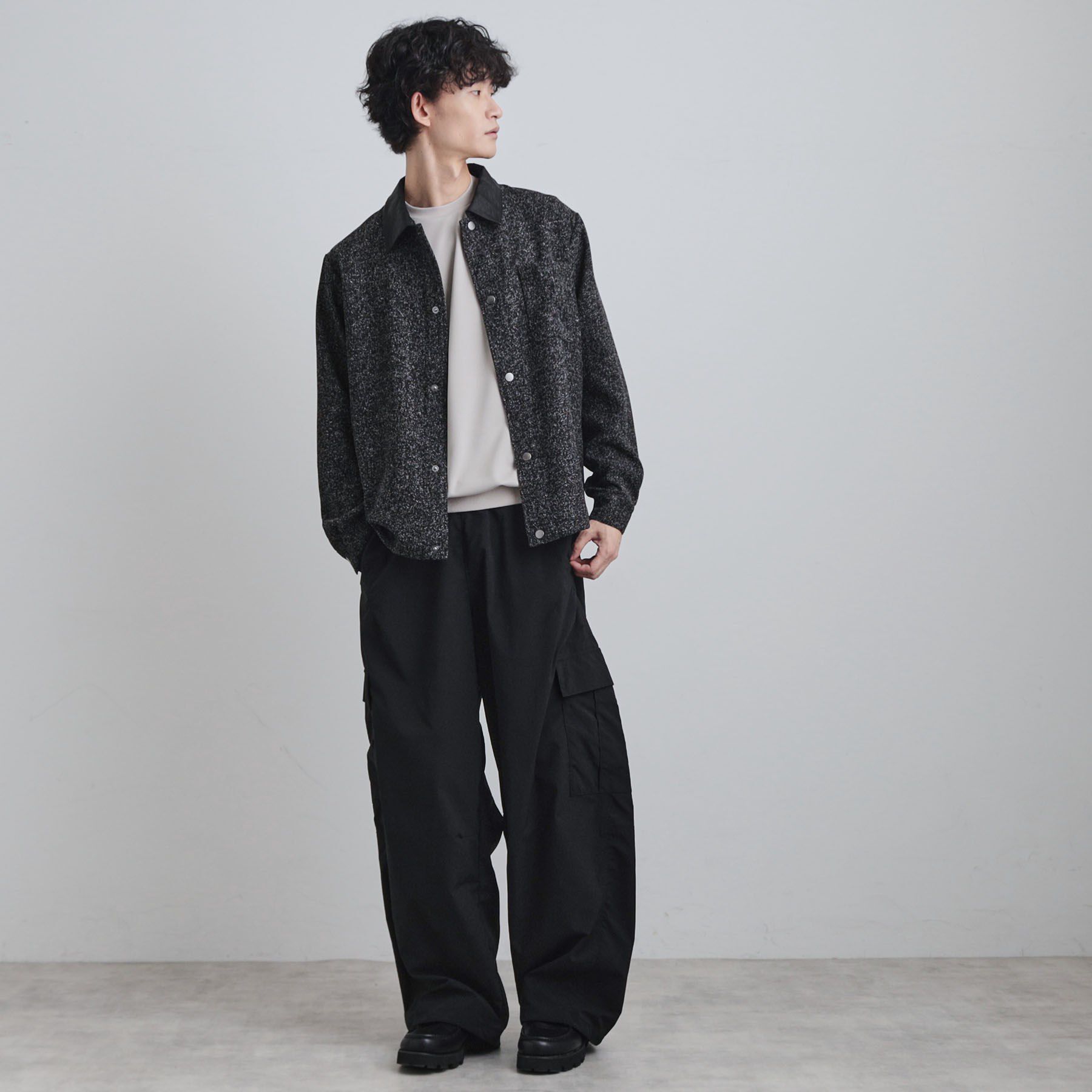 tk.TAKEO KIKUCHI「衿配色ツイードシャツ」|シャツ・ブラウス|