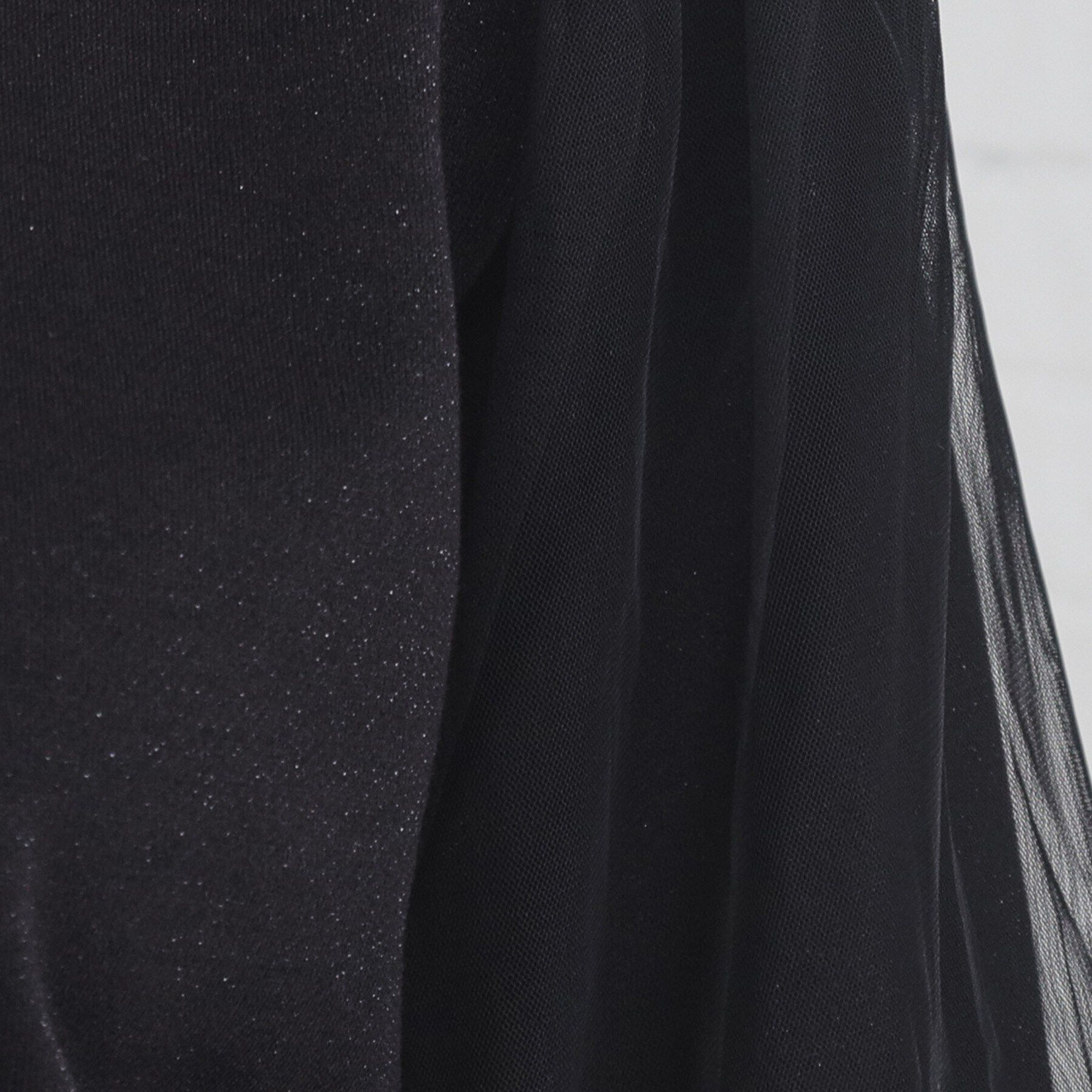 index「チュールドッキングスリーブラメトップス【洗濯機洗い可】」|Tシャツ・カットソー|