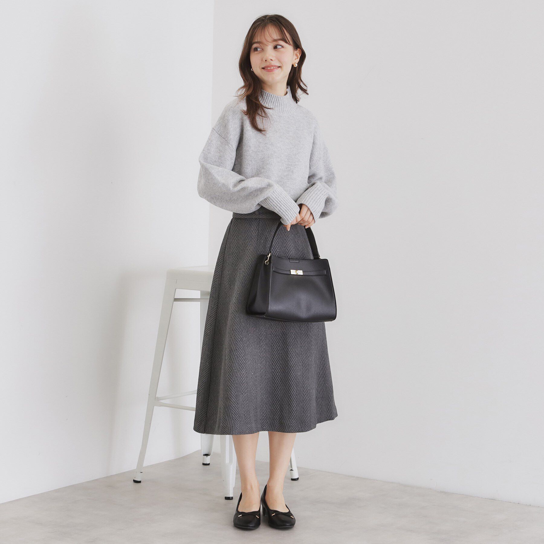 index「《5color/S-LLsize》ミックスカラーラメハイネックニット【洗濯機洗い可】」|ニット・セーター|