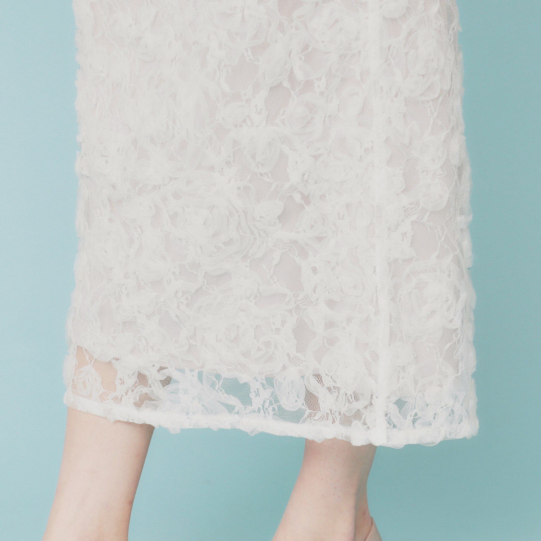 index「3Dレースタイトスカート【洗濯機洗い可】」|スカート|