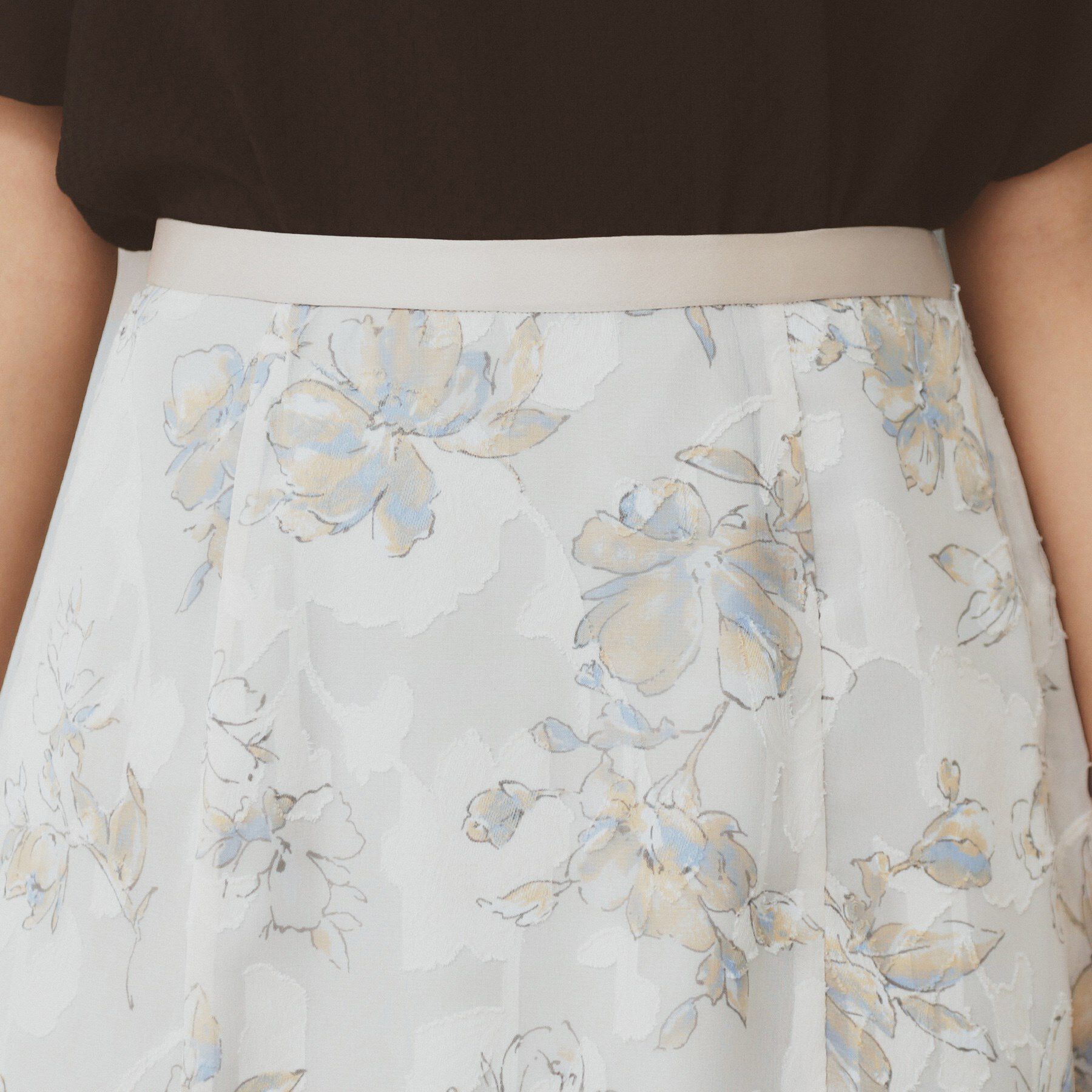 index「花柄マーメイドフレアスカート【洗濯機洗い可】」|スカート|