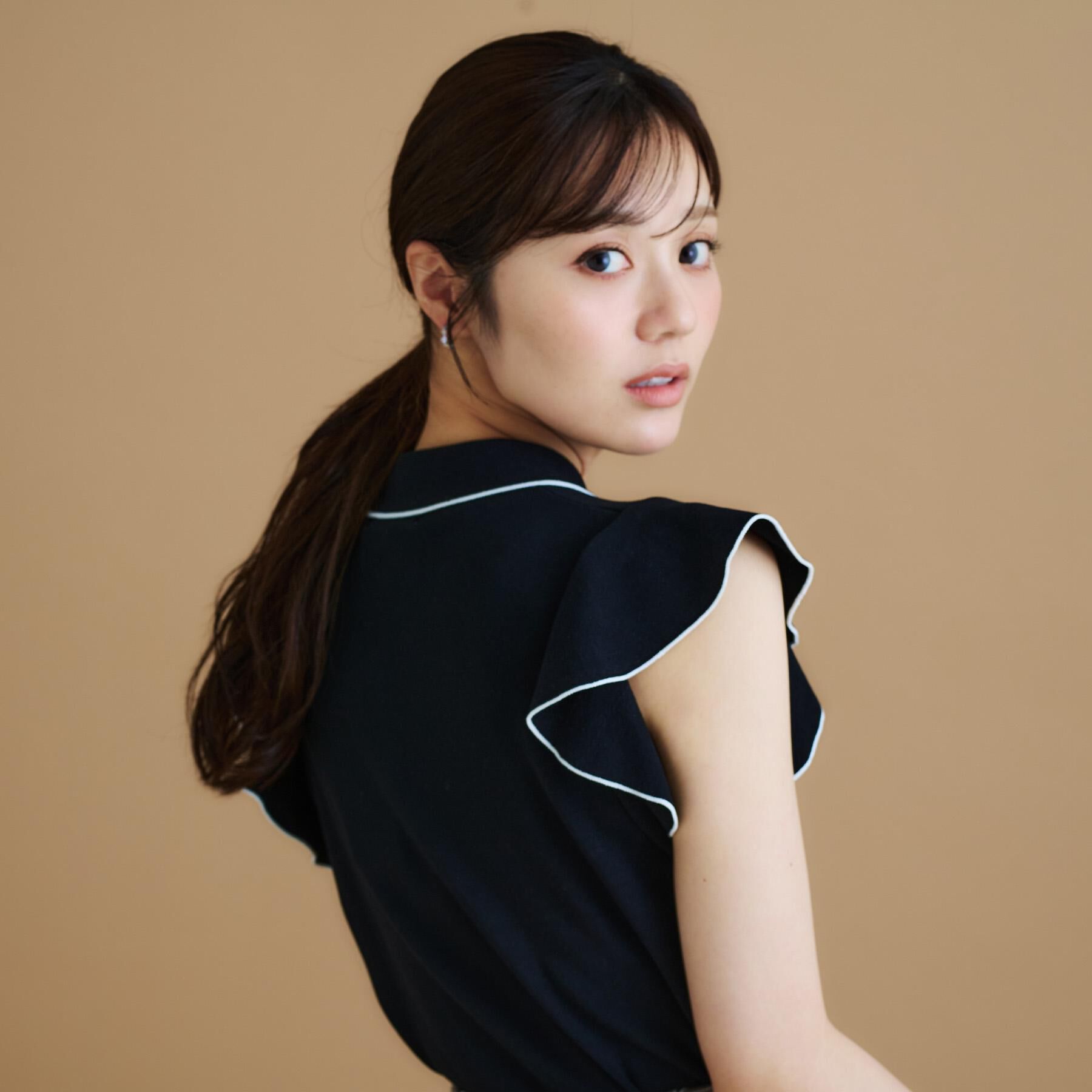 index「フレアスリーブボウタイニット【洗濯機洗い可/接触冷感/抗ピル】」|ニット・セーター|