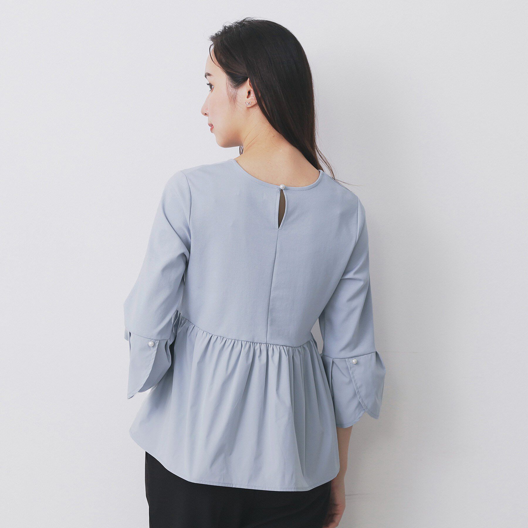 index「ドッキングペプラムトップス【洗濯機洗い可】」|Tシャツ・カットソー|