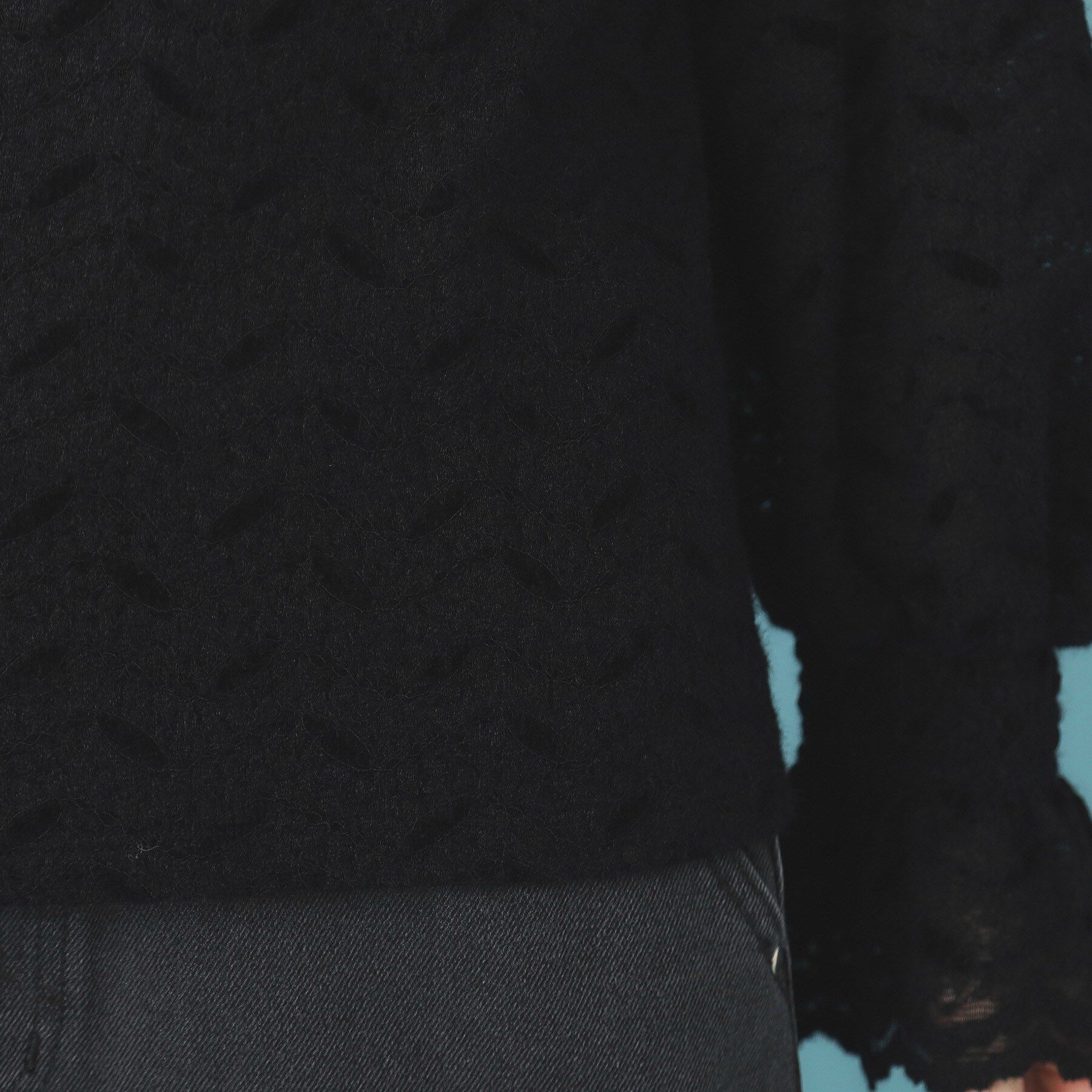 index「フェザーレースハイネックキャンディトップス【洗濯機OK】」|Tシャツ・カットソー|