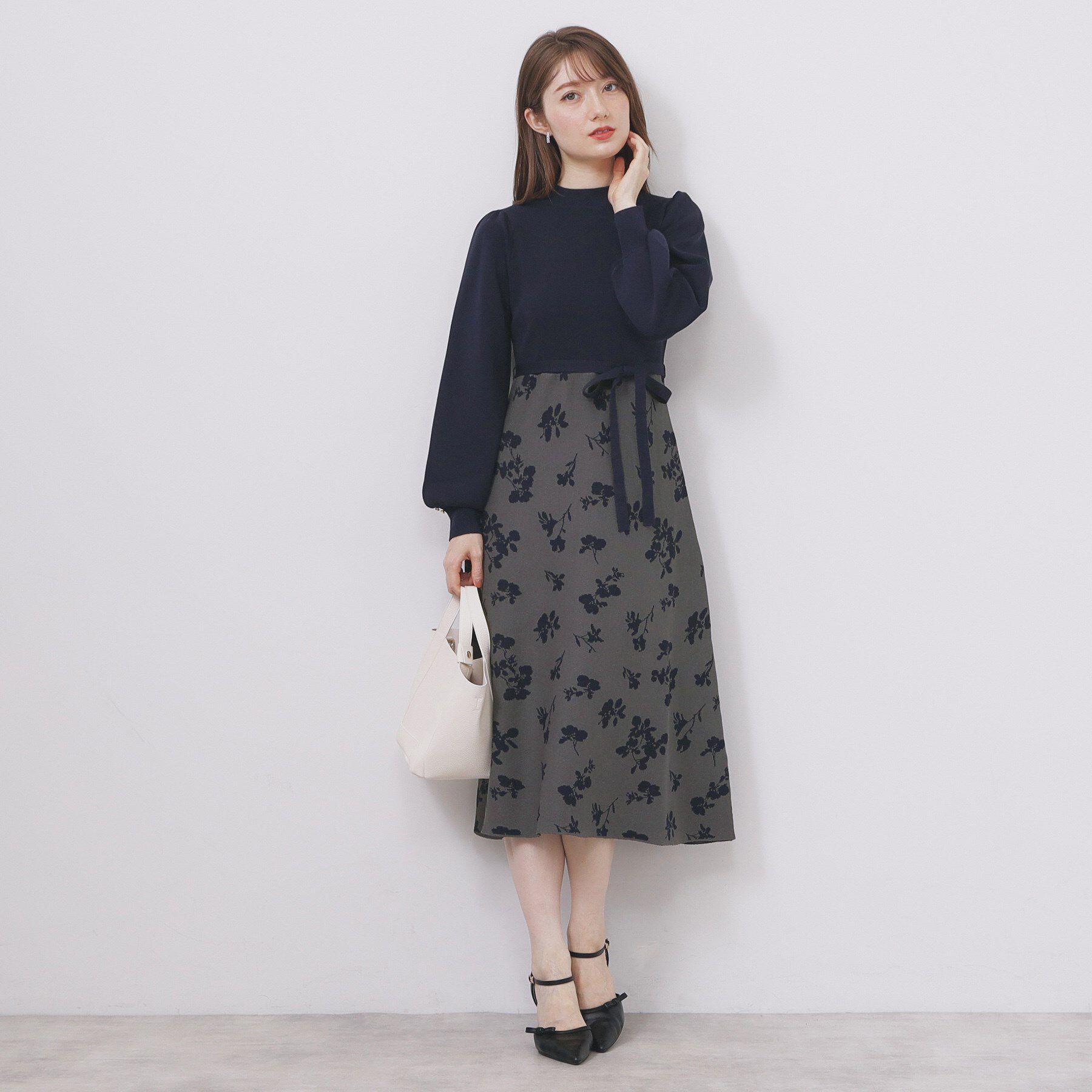 index「ハイネックニットワンピース【洗濯機OK/抗ピル】」|ワンピース|