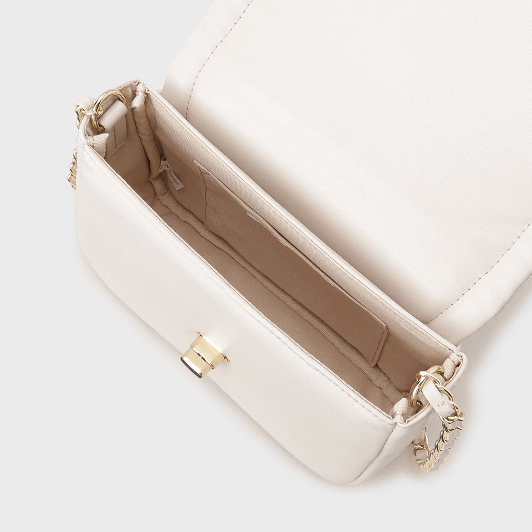 OPAQUE.CLIP「【2WAY】パフィーステッチチェーンショルダーバッグ」|ショルダー・メッセンジャー|