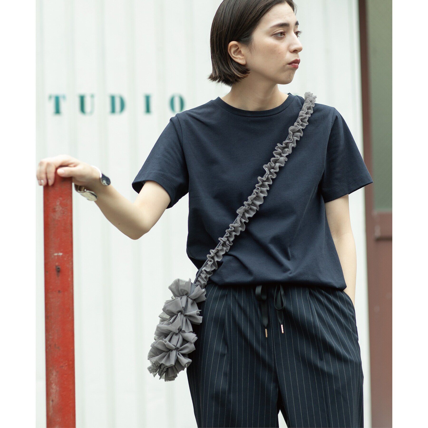 OPAQUE.CLIP「ベーシックTシャツ【接触冷感／UVケア／汗染み防止】」|Tシャツ・カットソー|ネイビー(094)