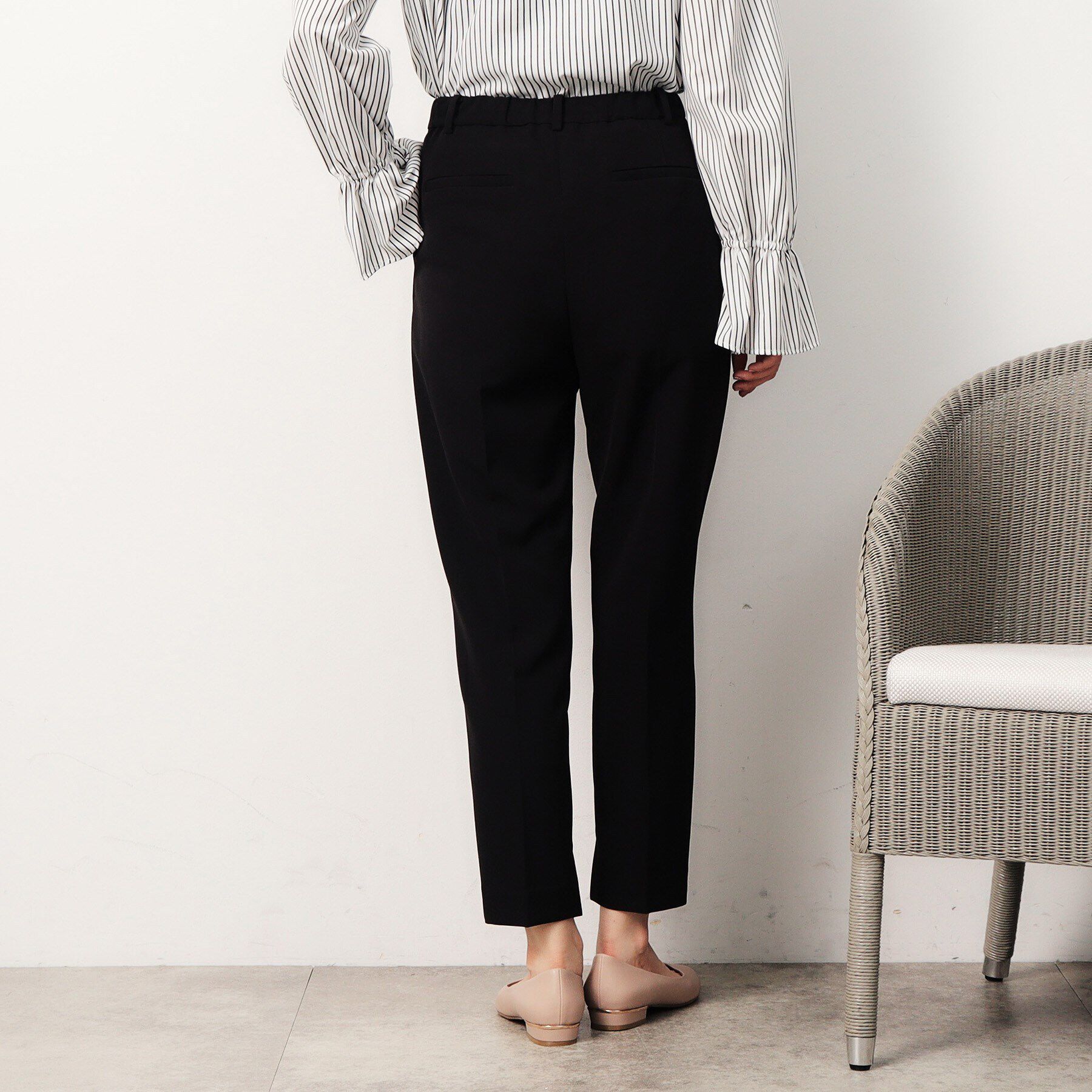 OPAQUE.CLIP「スリットテーパードパンツ／セットアップ対応【洗濯機洗い可】」|その他|