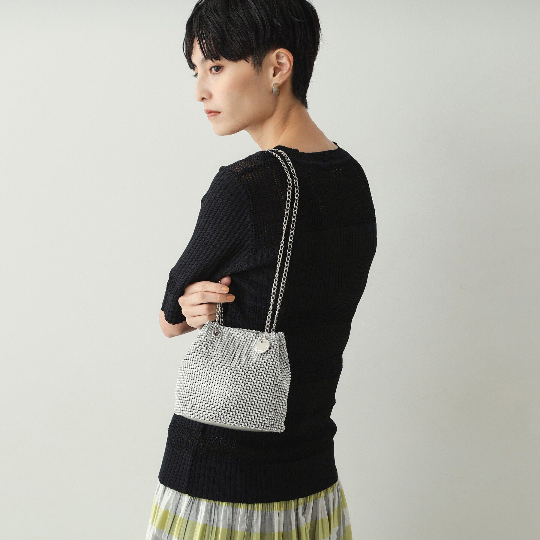 OPAQUE.CLIP「【2WAY】スパンコール巾着ミニショルダーバッグ」|ショルダー・メッセンジャー|