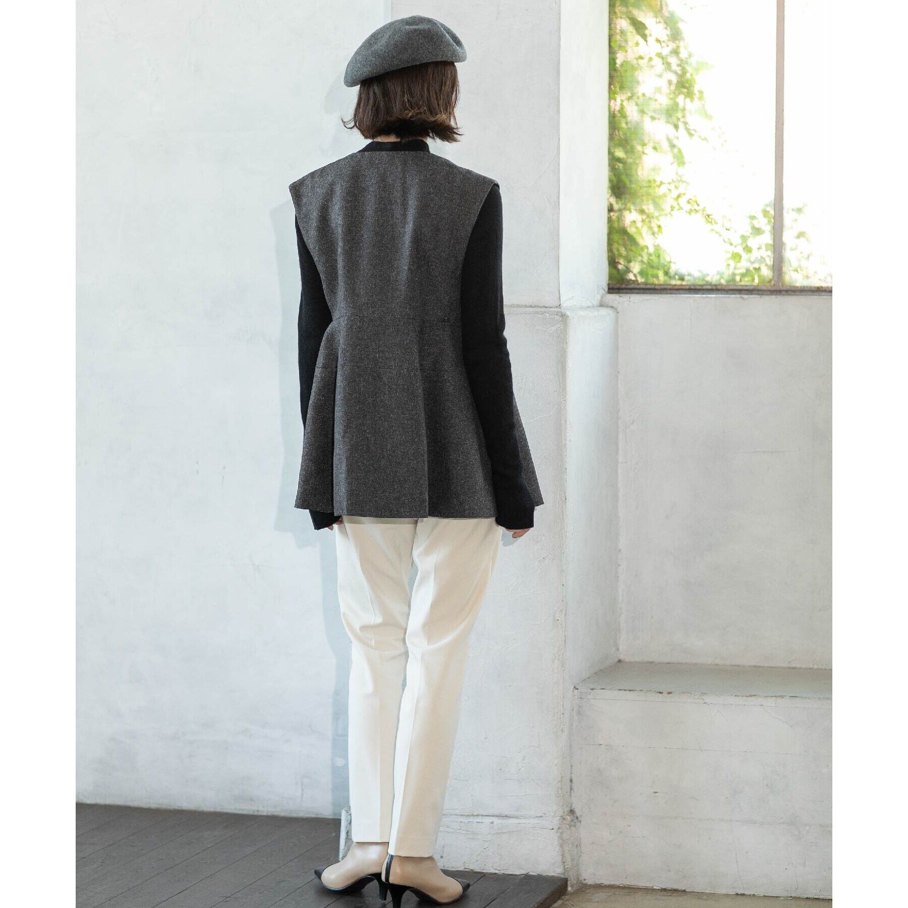 OPAQUE.CLIP「《SS-LLsize》着丈が選べる！裏起毛ストレッチスティックパンツ【蓄熱素材/洗濯機洗い可】」|その他|