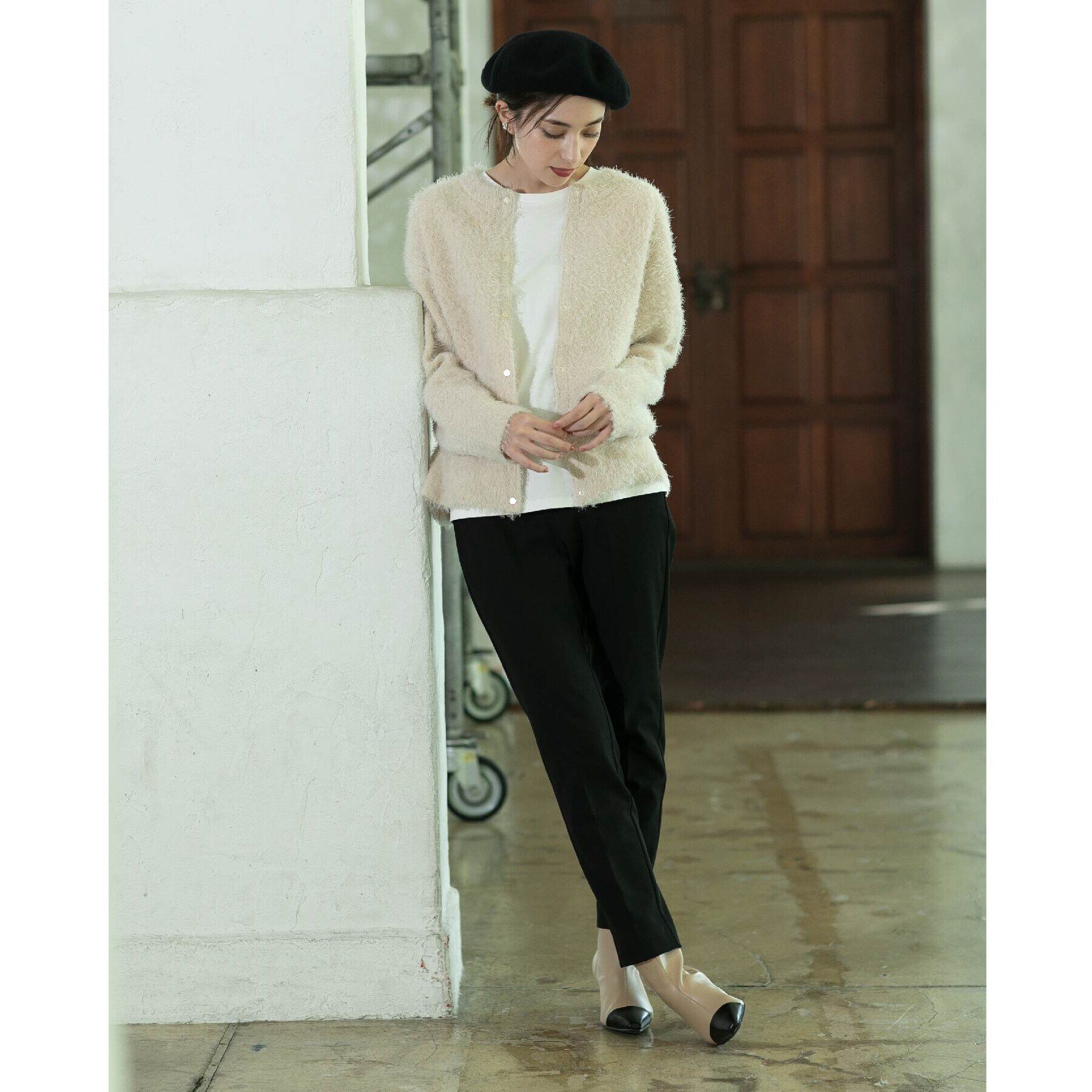 OPAQUE.CLIP「《SS-LLsize》着丈が選べる！裏起毛ストレッチスティックパンツ【蓄熱素材/洗濯機洗い可】」|その他|