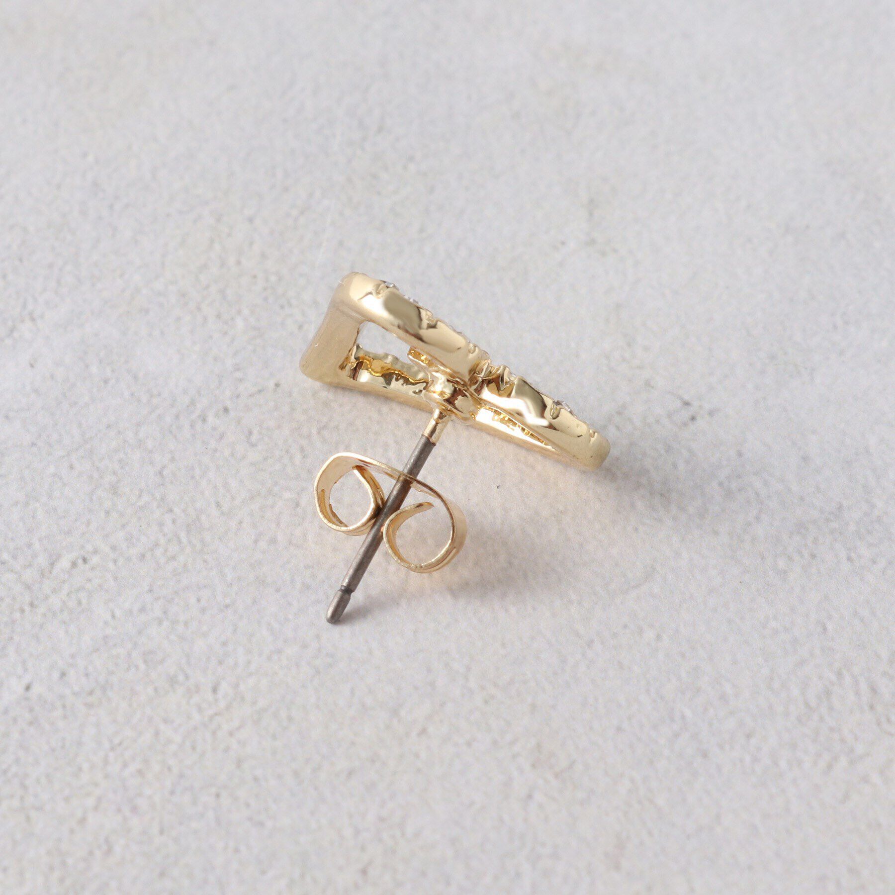 OPAQUE.CLIP「ハートビジューモチーフピアス」|ピアス|