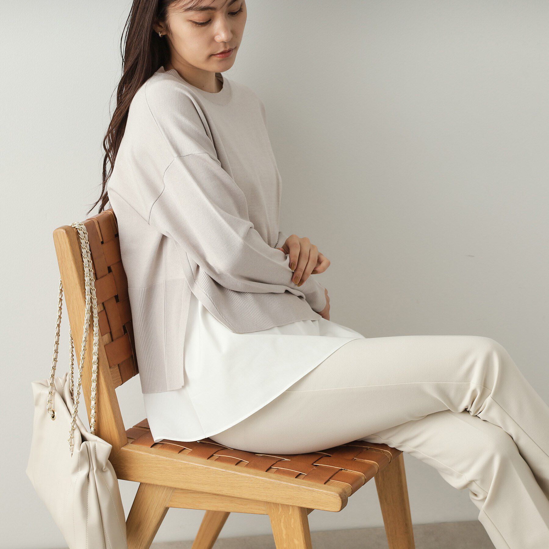 OPAQUE.CLIP「《ツインセット》リラクシーニット&times;ドッキングタンク【洗濯機洗い可】」|その他|