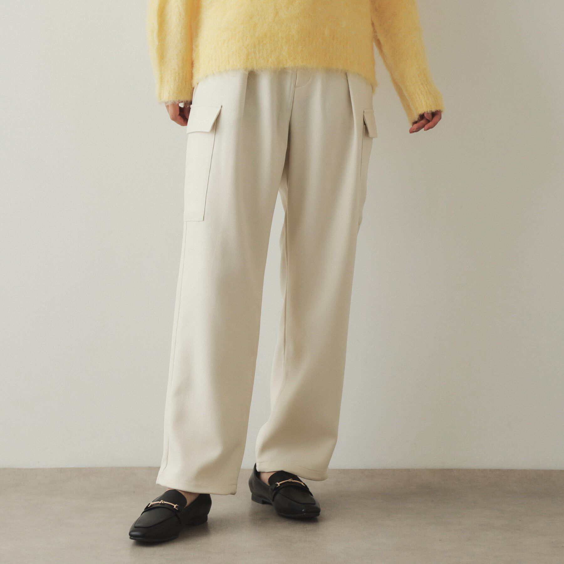 OPAQUE.CLIP「ウールライクカーゴパンツ【洗濯機洗い可】」|その他|