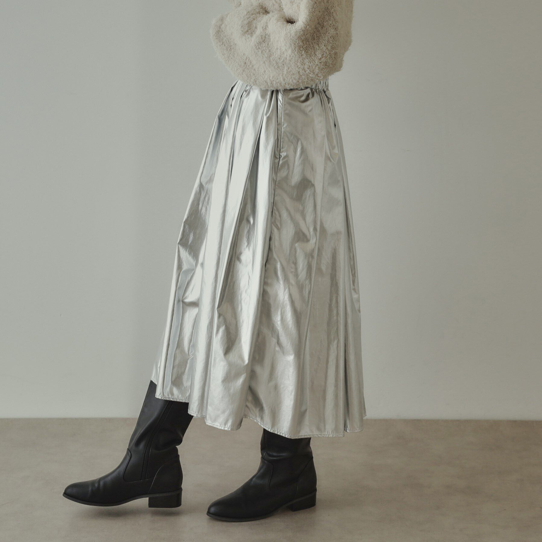 OPAQUE.CLIP「【大草直子さんコラボ】タック＆ギャザースカート」|スカート|